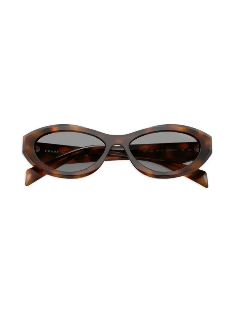 Prada Eyewear SPR26Z Tortoiseshell Cat-Eye Sunglasses — Brown, view 3