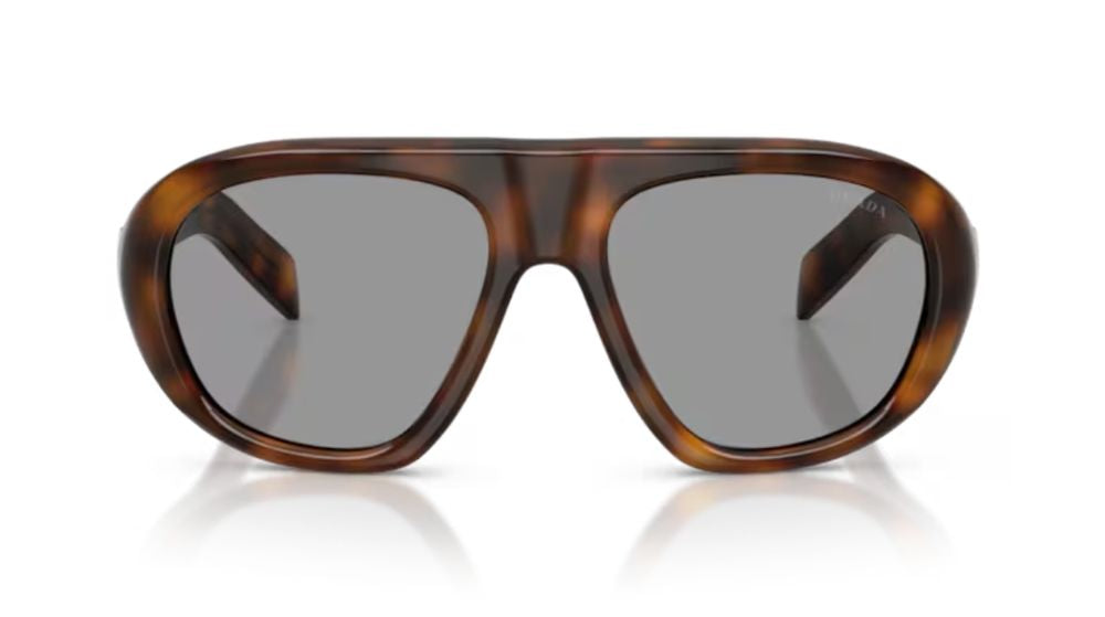 Prada Eyewear SPRC05C057E20D Tortoiseshell Acetate Sunglasses — Brown by Prada Eyewear