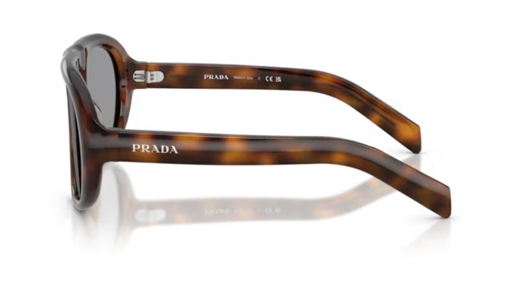 Prada Eyewear SPRC05C057E20D Tortoiseshell Acetate Sunglasses — Brown, view 3