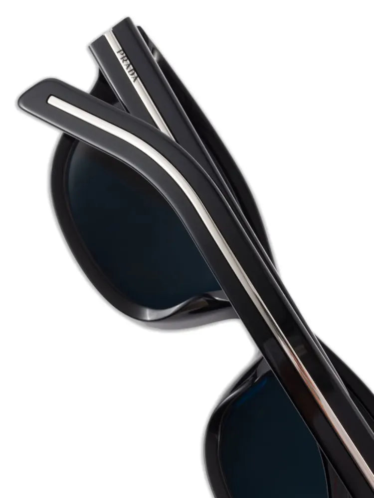Prada Eyewear SPRC09C051F16K Classic Wayfarer-style Sunglasses — Black, view 3