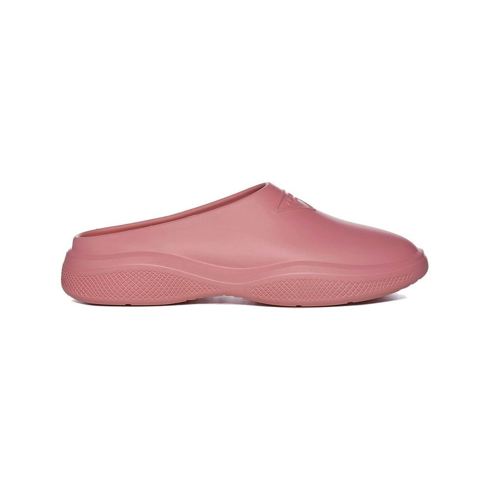 Prada Rubber Mule Slipper — Pink by Prada