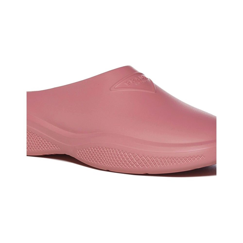 Prada Rubber Mule Slipper — Pink, view 4