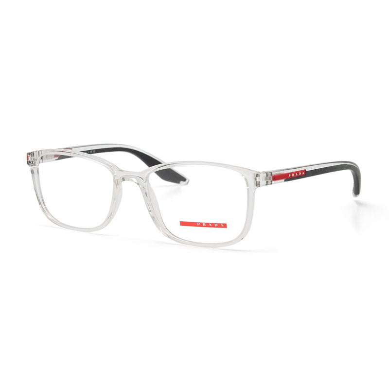 Prada Sport Square Full Rim Transparent Frame Eyeglasses — Clear by Prada Linea Rossa