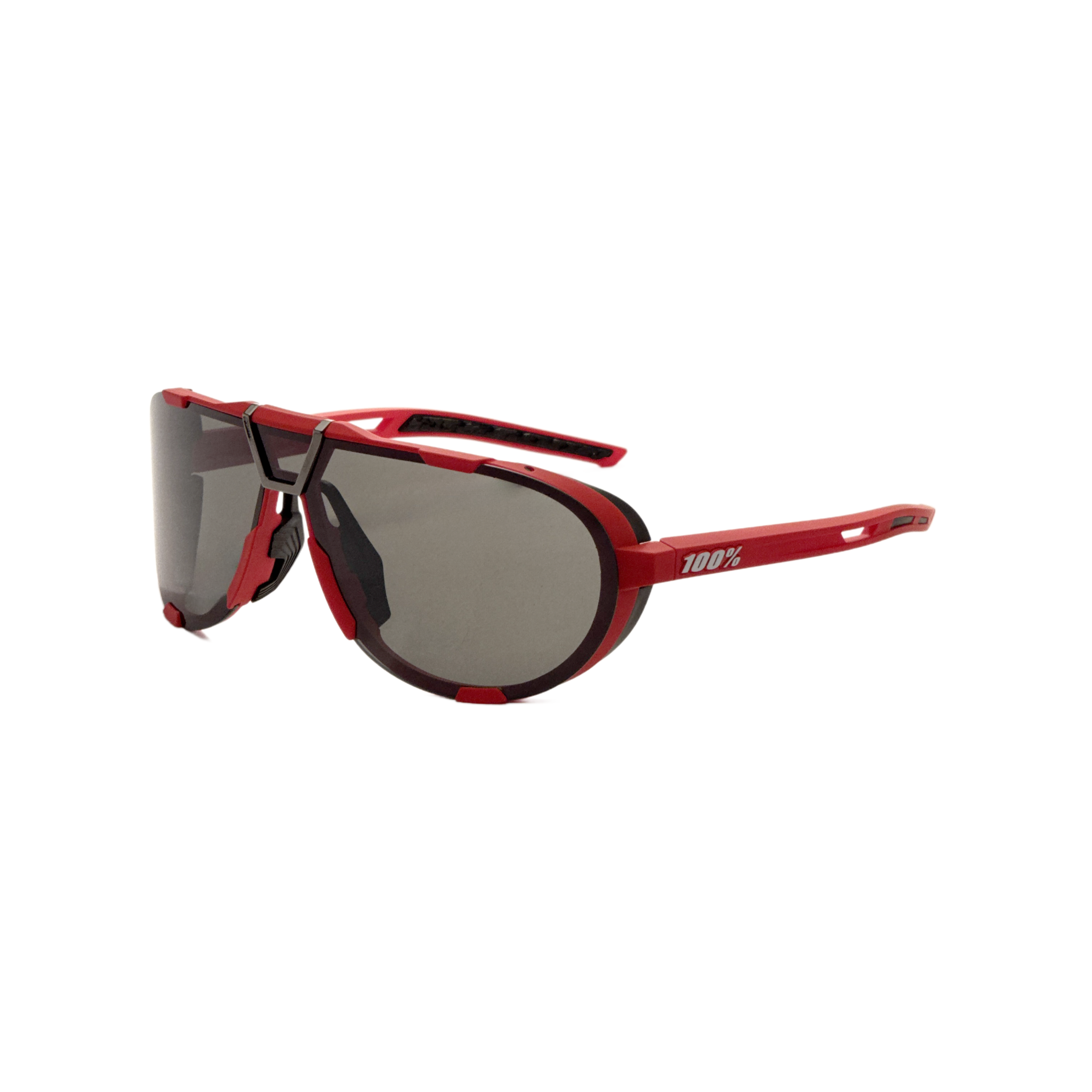 Preloved - 100 Percent 6104626501 Soft Tact Red Frame Sunglasses — Red by Preloved - 100 Percent