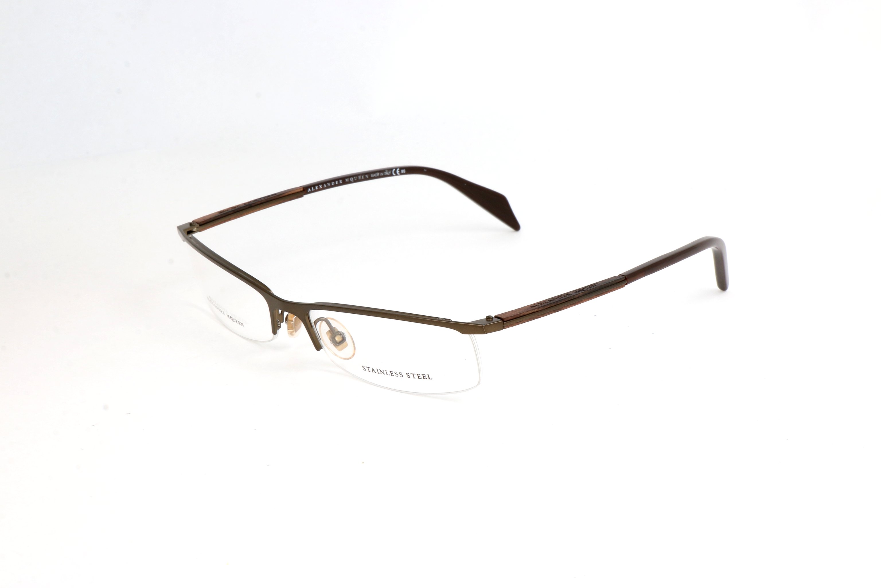 Preloved - Alexander Mcqueen AMQ41522NM53 Eyeglasses — Bronze by Preloved - Alexander Mcqueen