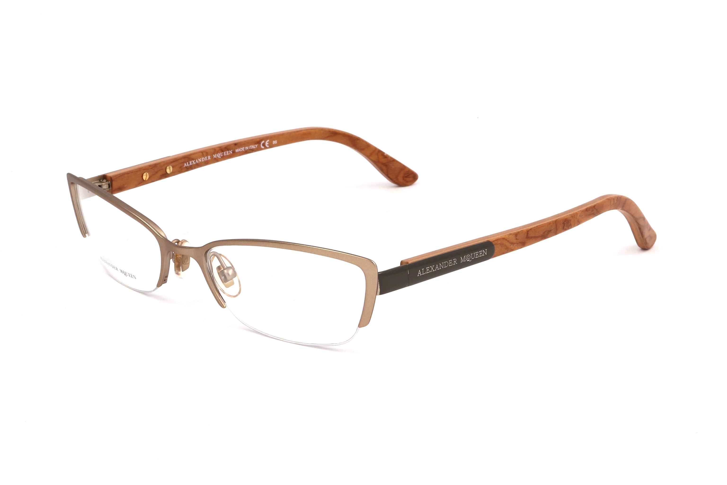 Preloved - Alexander Mcqueen AMQ4183WCX53 Eyeglasses — Brown by Preloved - Alexander Mcqueen
