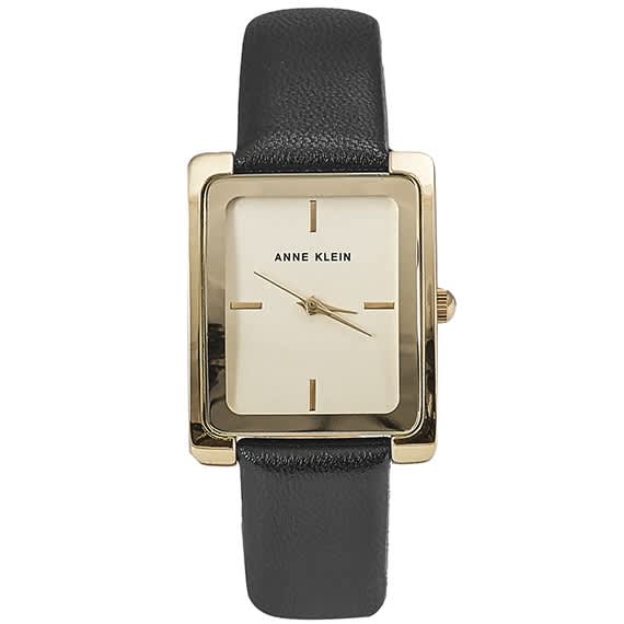 Preloved - Anne Klein Classic Rectangular Quartz Watch — Gold by Preloved - Anne Klein