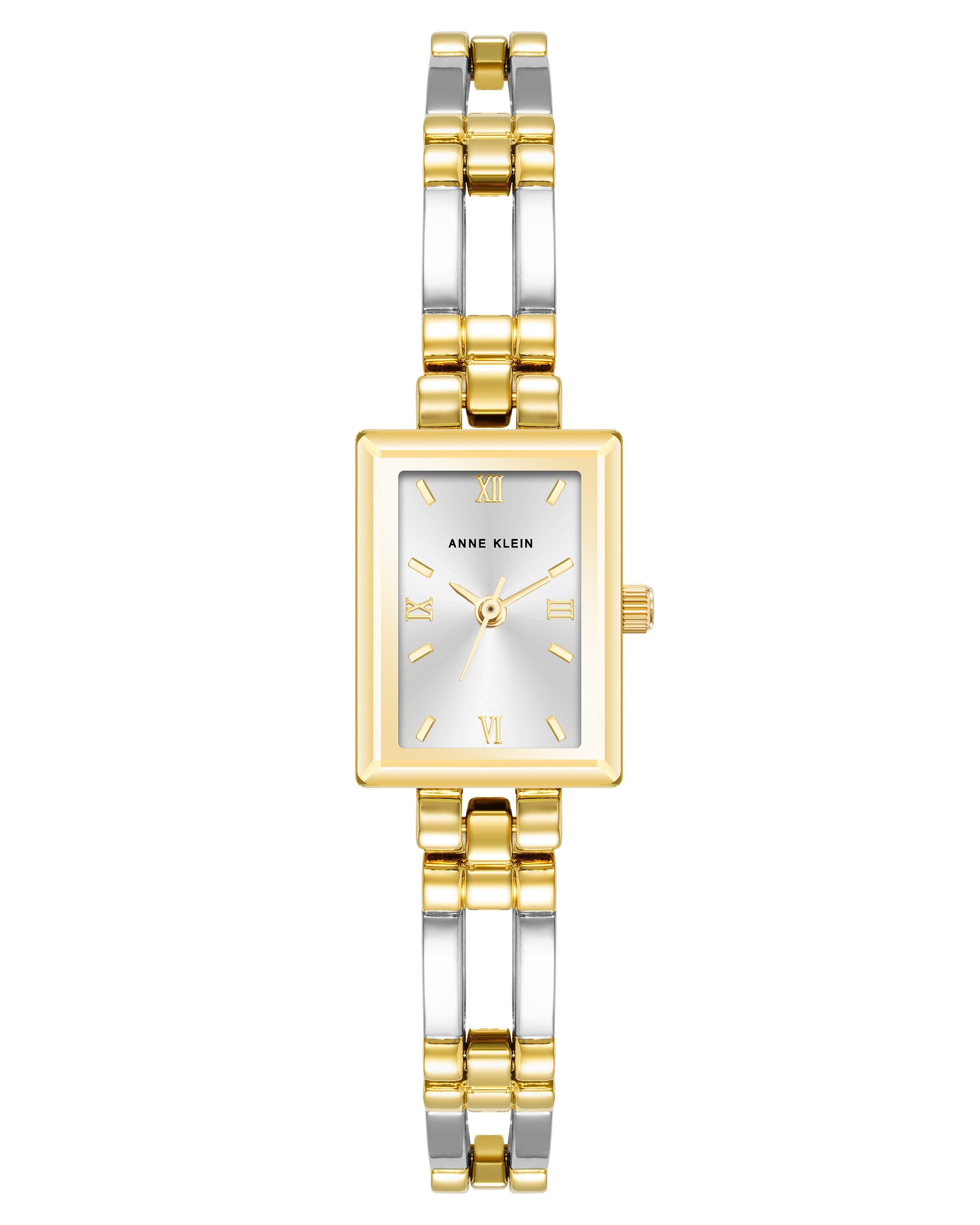 Preloved - Anne Klein Two-Tone Rectangular Quartz Watch — Gold by Preloved - Anne Klein