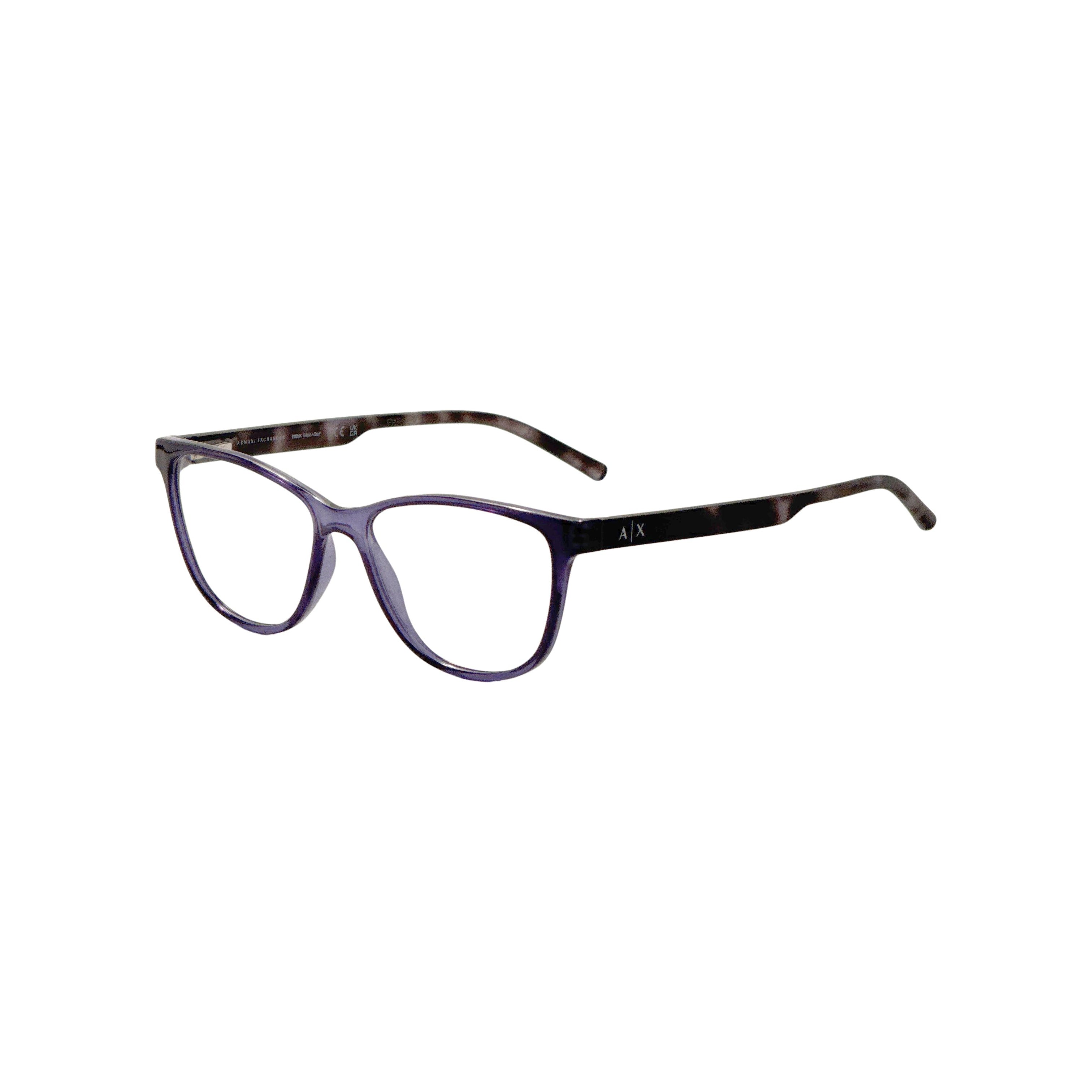 Preloved - Armani Exchange AX3047823753 Shiny Blue Eyeglasses — Blue by Preloved - Armani Exchange