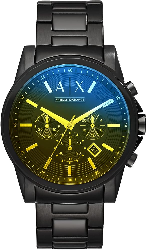 Preloved - Armani Exchange Chronograph Quartz Watch — Black by Preloved - Armani Exchange