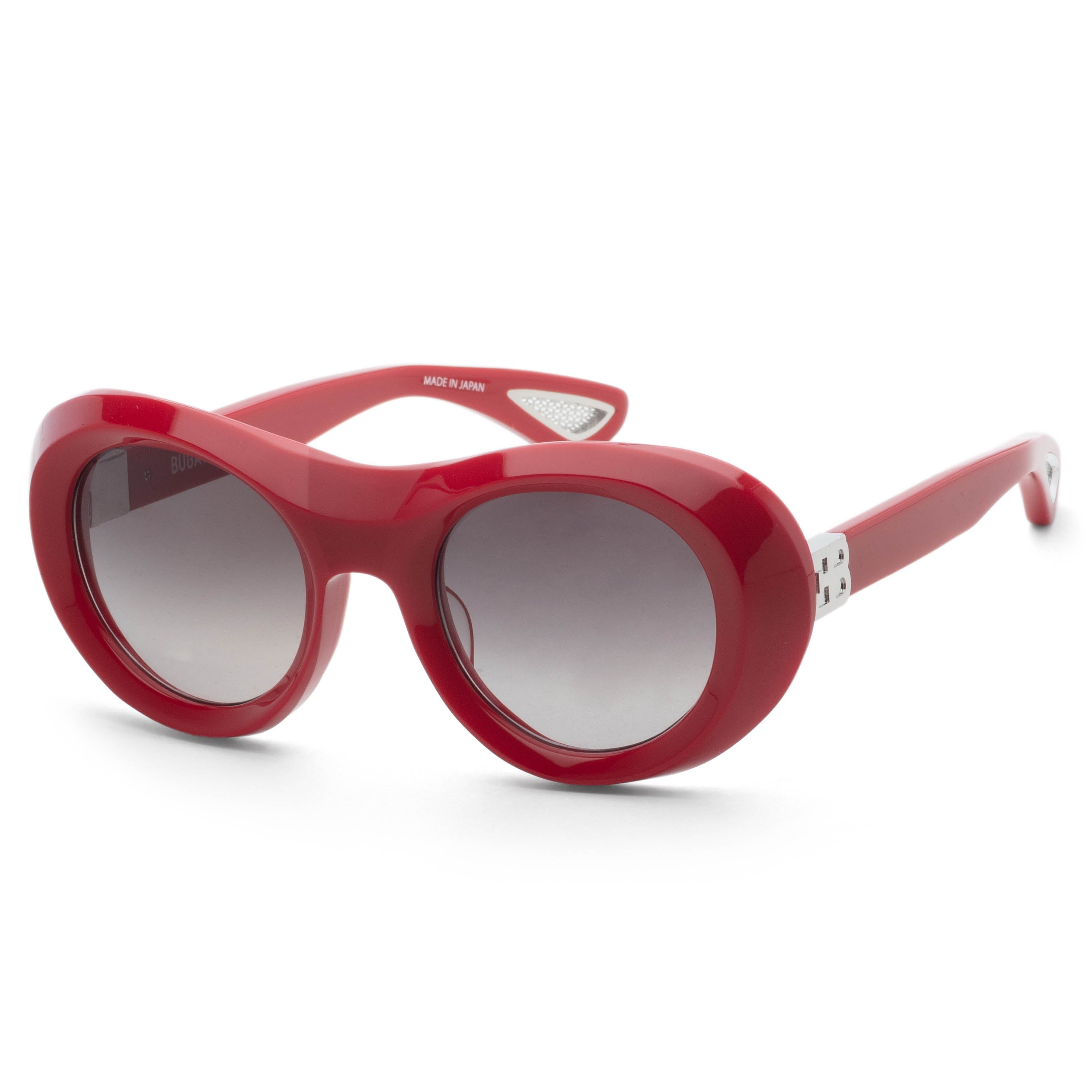 Preloved - Bugatti 03RD Oversized Round Sunglasses — Red by Preloved - Bugatti
