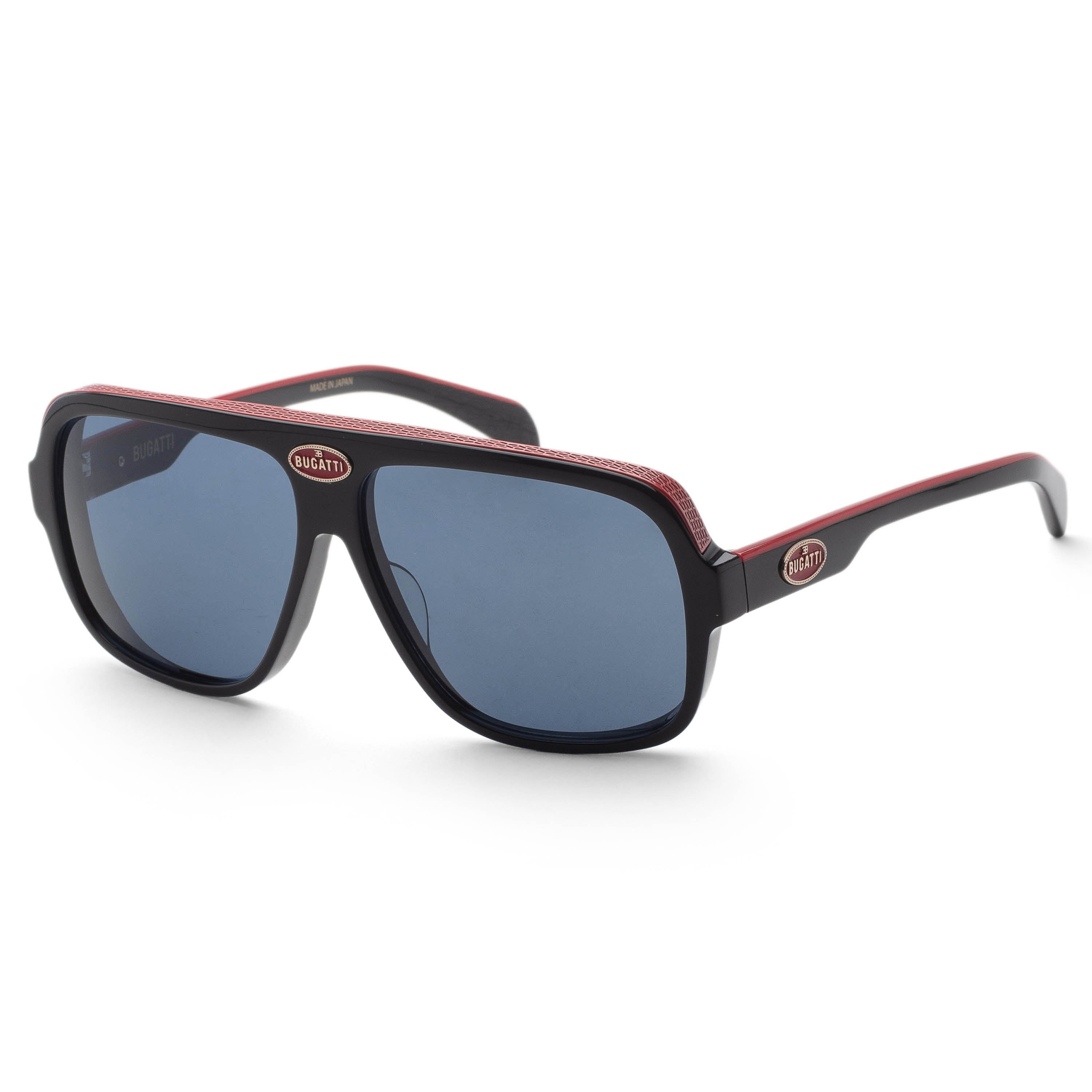 Preloved - Bugatti 06BK Oversized Navigator Sunglasses — Black by Preloved - Bugatti