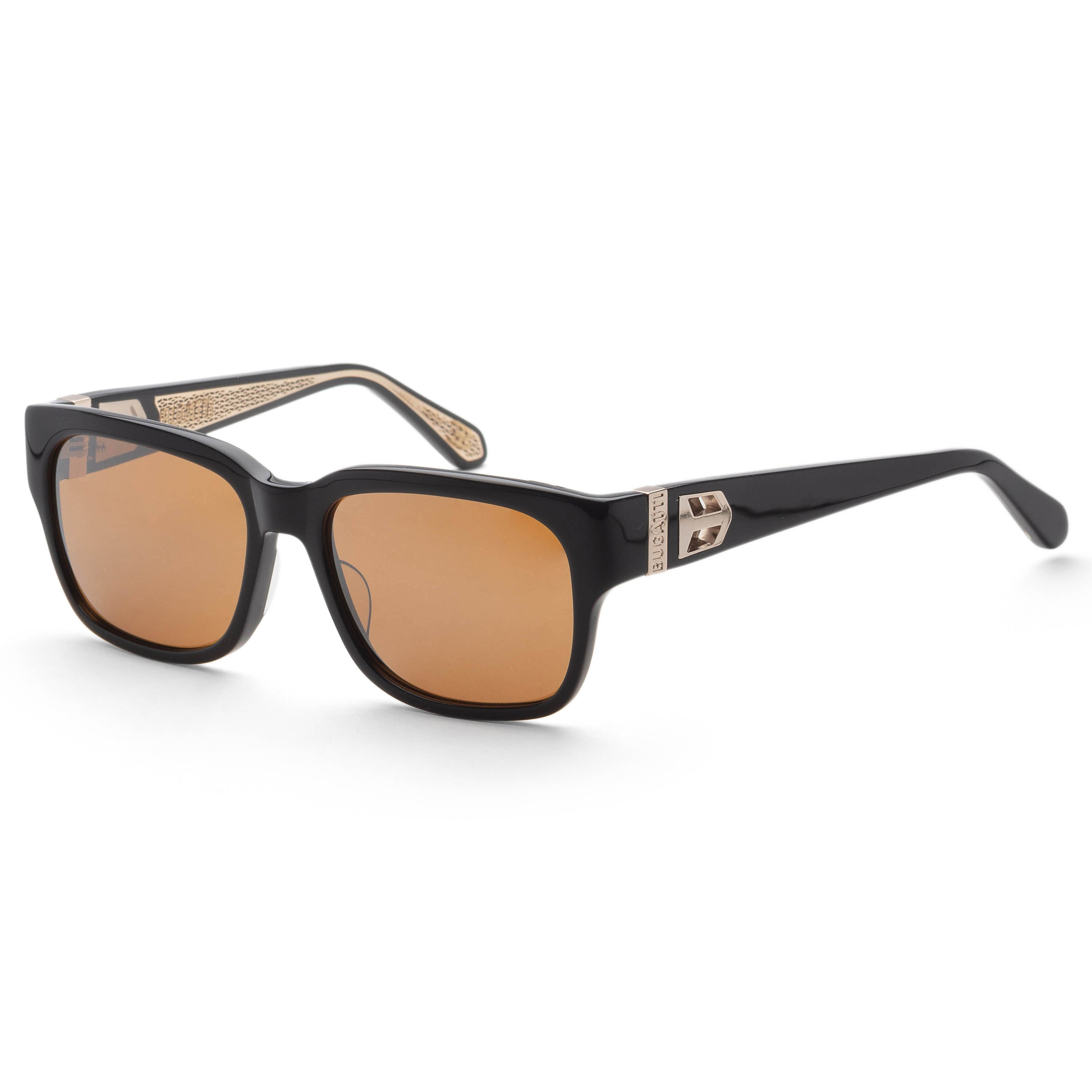 Preloved - Bugatti 29BK Tinted Acetate Sunglasses — Black by Preloved - Bugatti