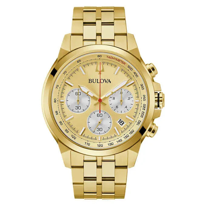 Preloved - Bulova Gold Chronograph Watch — Gold by Preloved - Bulova