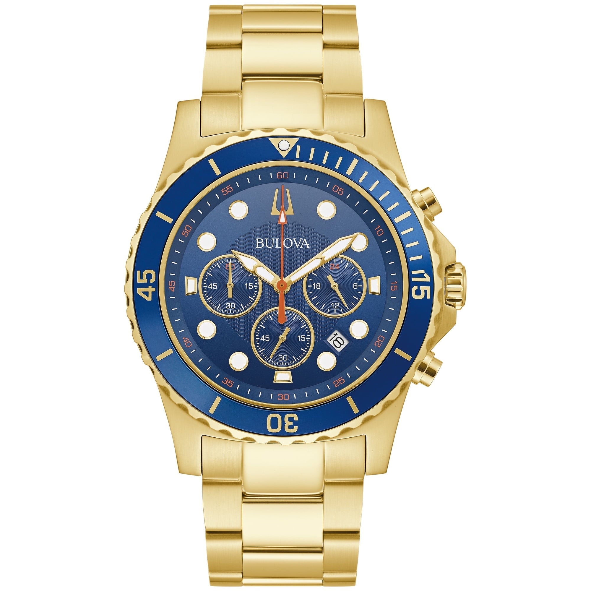 Preloved - Bulova Gold Chronograph Watch — Gold by Preloved - Bulova