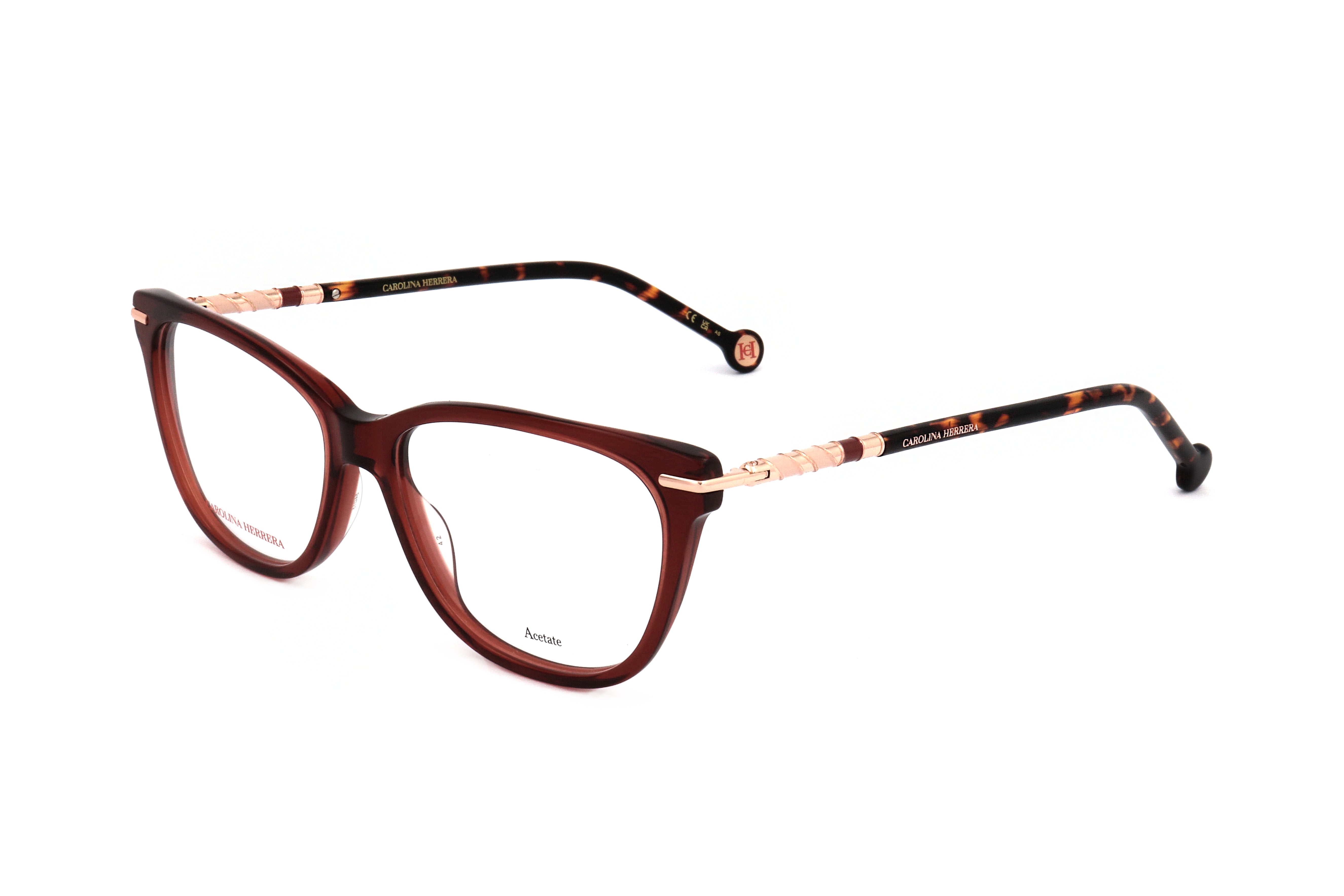 Preloved - Carolina Herrera HER0096YDC54 Eyeglasses — Burgundy by Preloved - Carolina Herrera