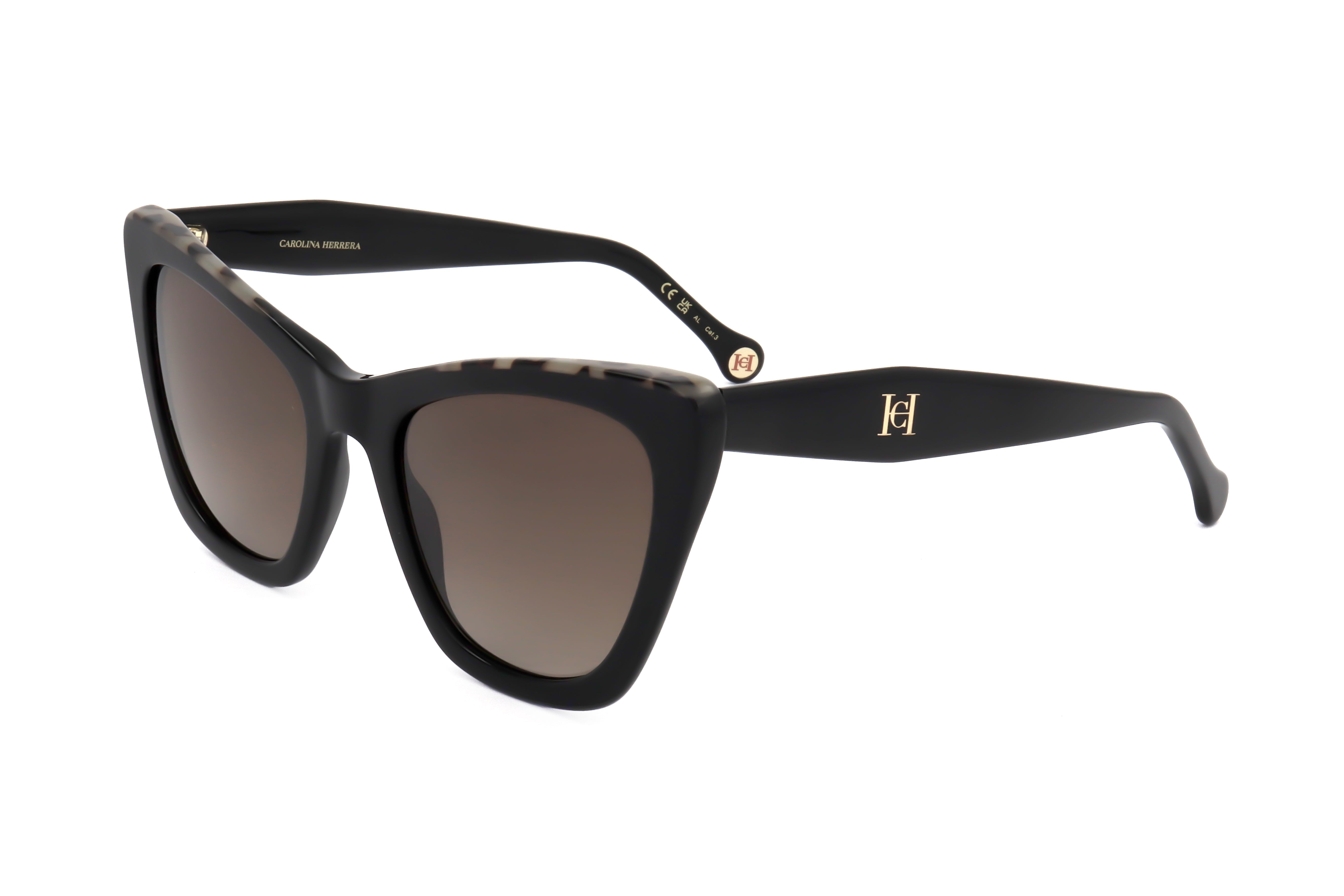 Preloved - Carolina Herrera HER0129S0WR7HA Cat-Eye Sunglasses — Black by Preloved - Carolina Herrera