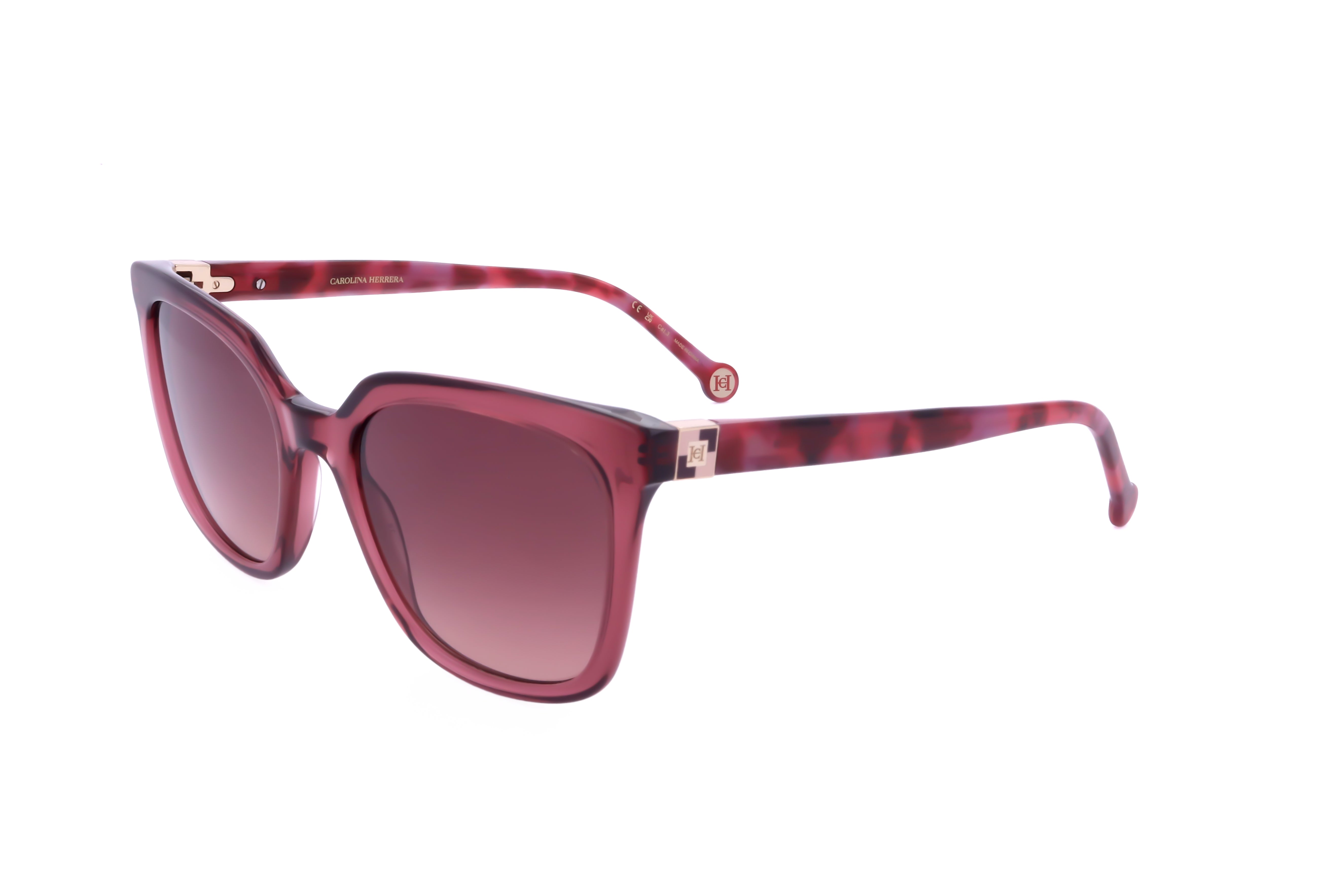 Preloved - Carolina Herrera HER0236S82U53 Sunglasses — Burgundy by Preloved - Carolina Herrera