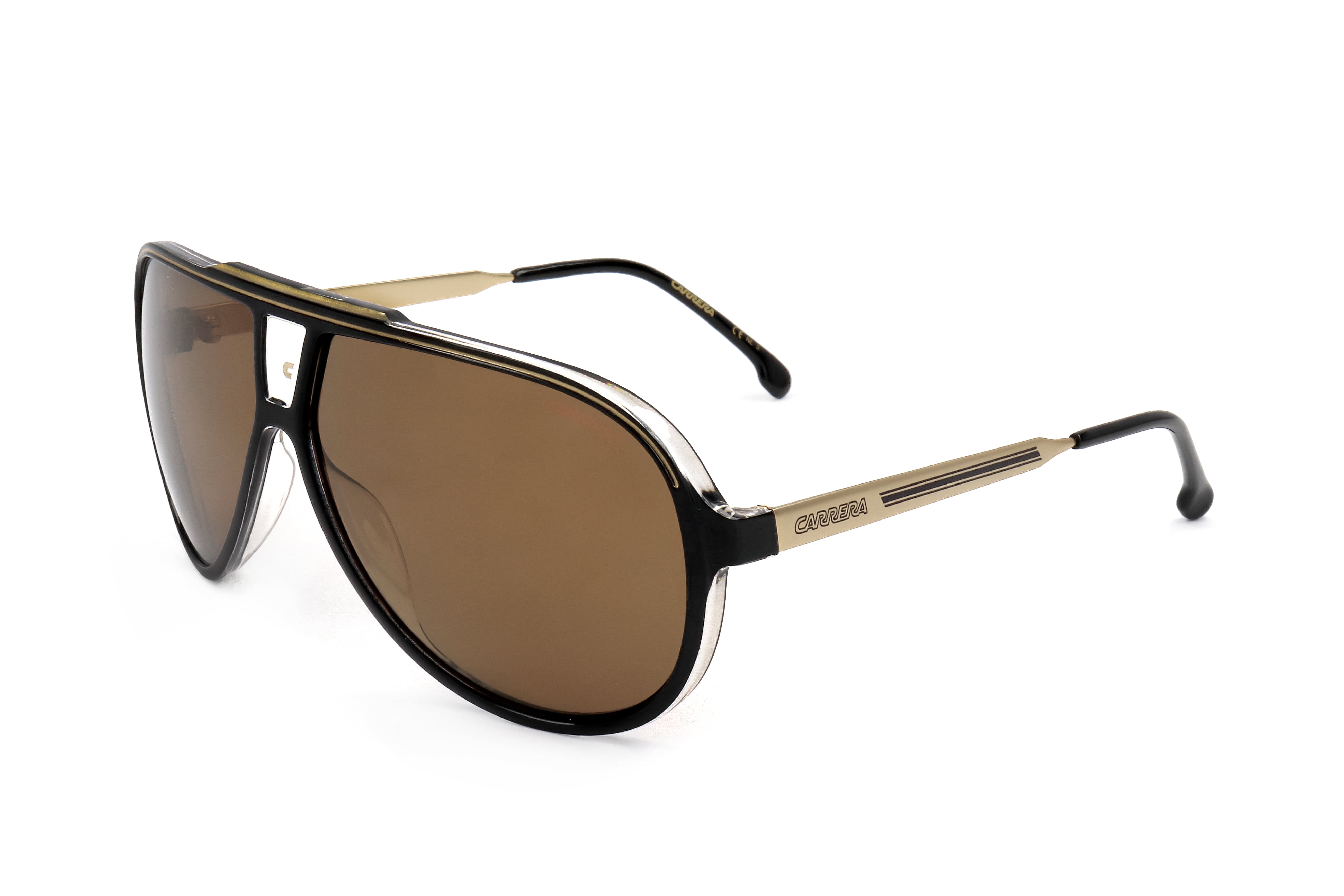 Preloved - Carrera CARRERA1050S2M263 Aviator Sunglasses — Black by Preloved - Carrera