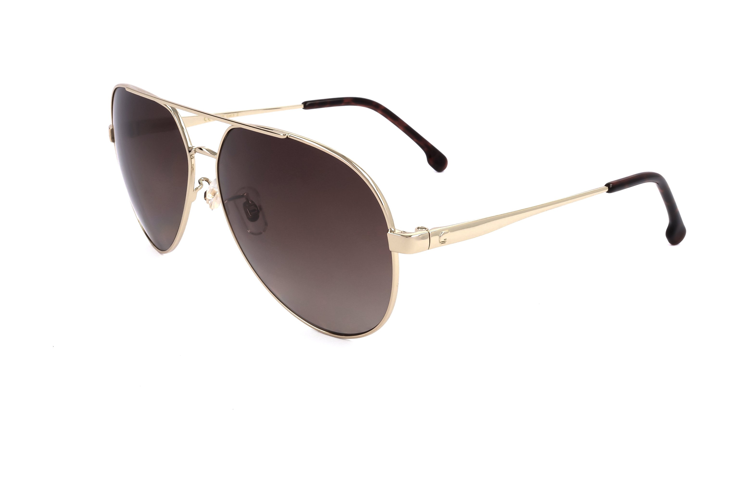 Preloved - Carrera CARRERA3005S06J63 Pilot Metal Sunglasses — Gold by Preloved - Carrera