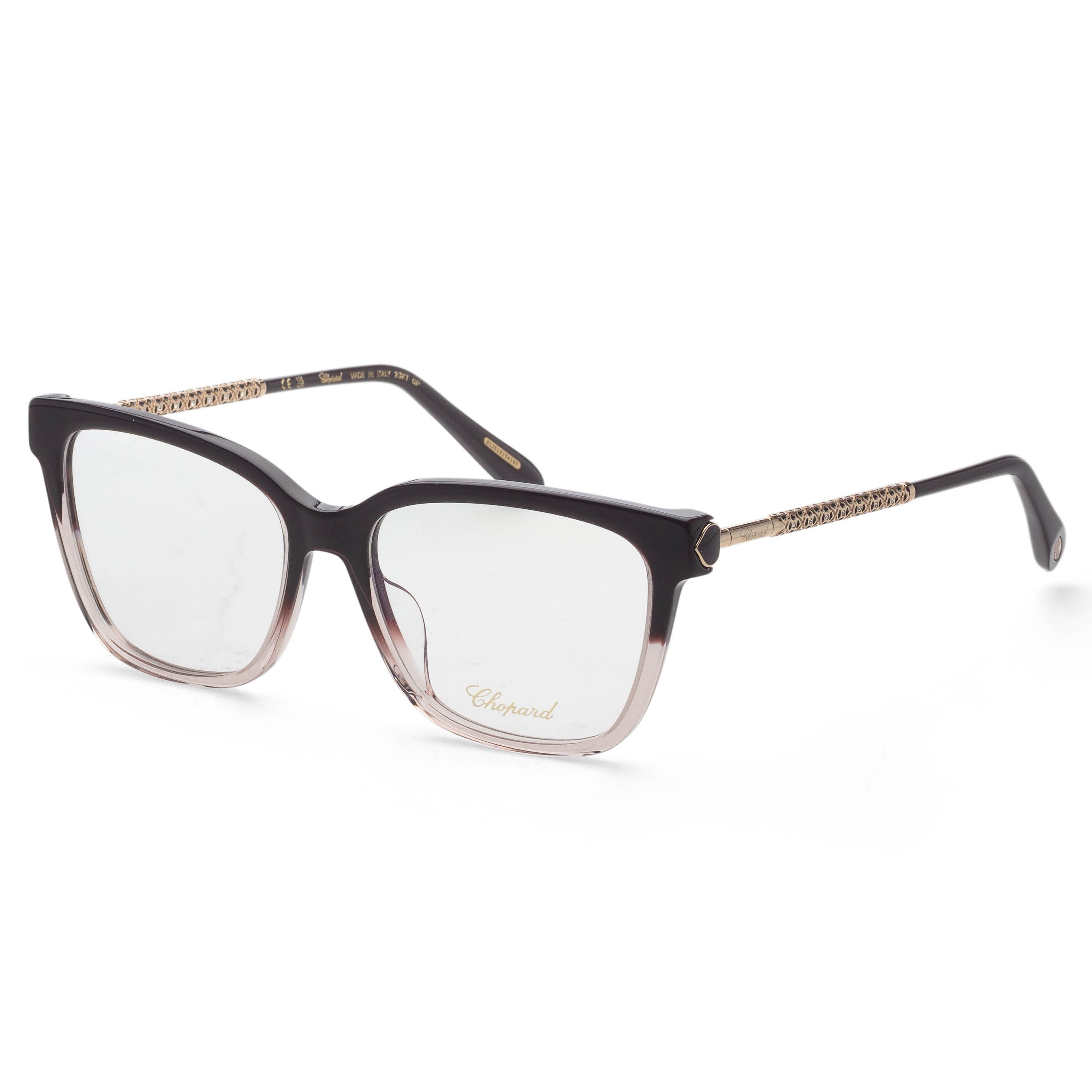Preloved - Chopard VCH333W550D78 Ombré Square Eyeglasses — Black by Preloved - Chopard