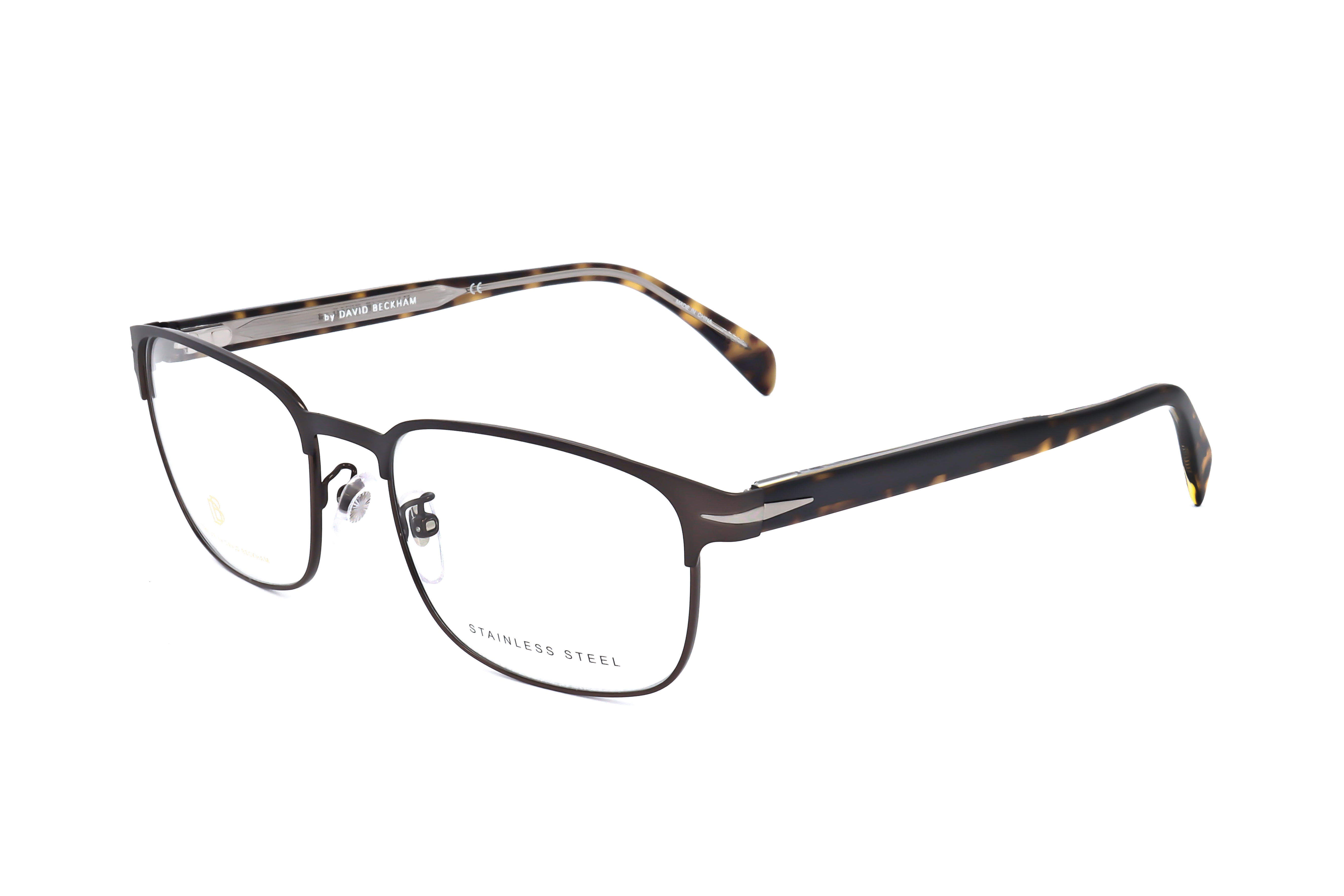 Preloved - David Beckham DB106605N56 Metal Frame Eyeglasses — Brown by Preloved - David Beckham