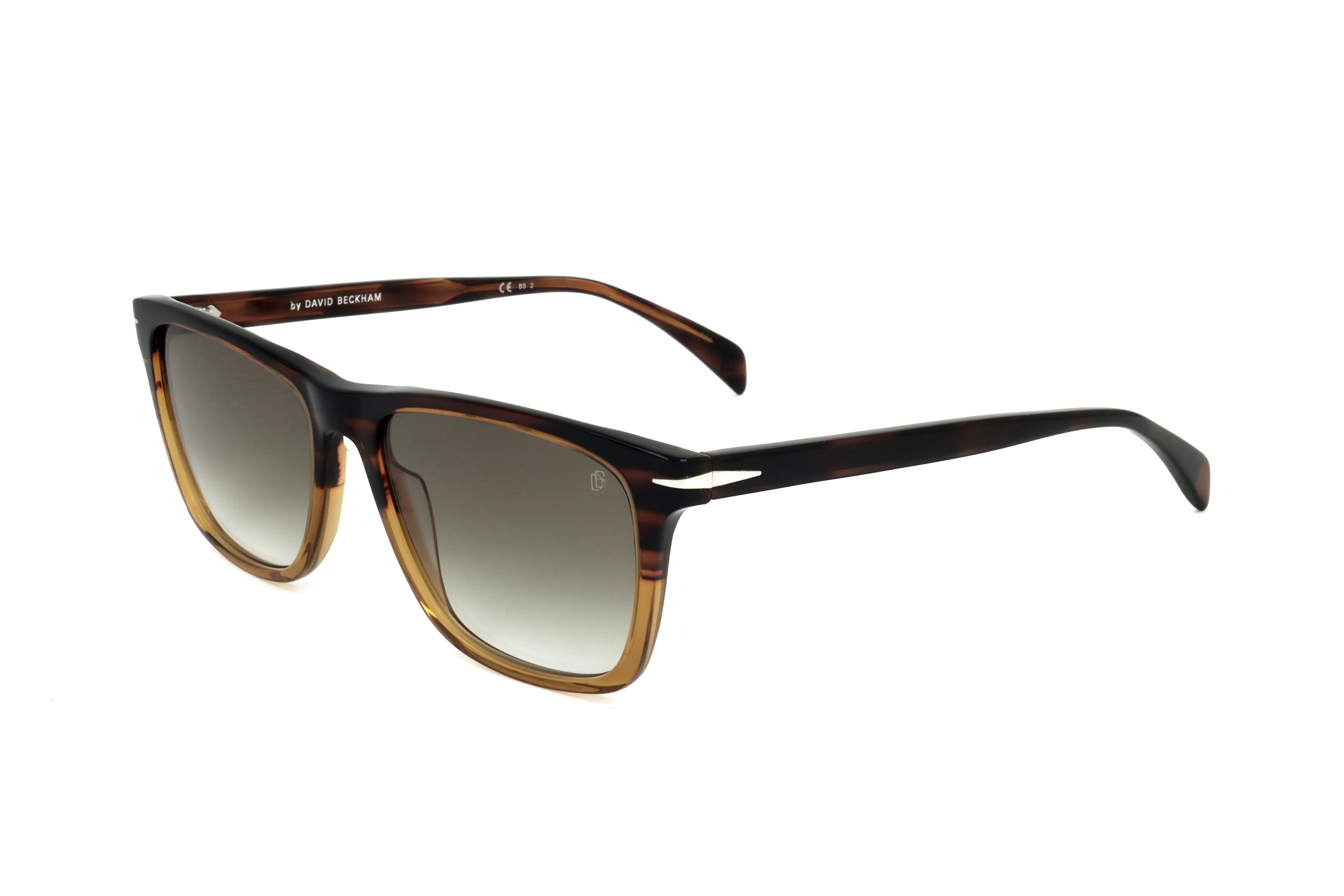 Preloved - David Beckham DB1092SWGW55 Sunglasses — Brown by Preloved - David Beckham