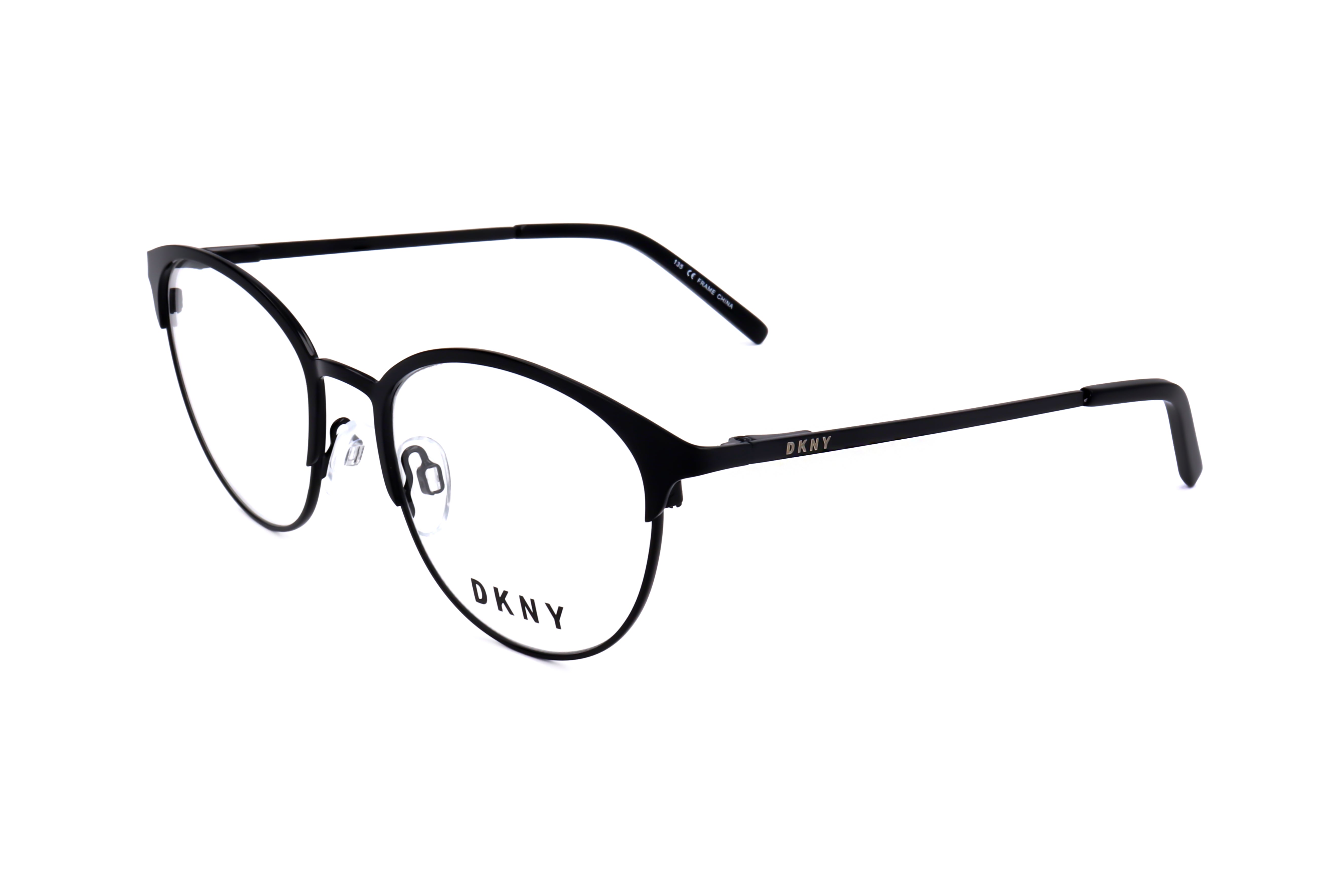 Preloved - Dkny DK100600151 Round Metal-Acetate Eyeglasses — Black by Preloved - Dkny