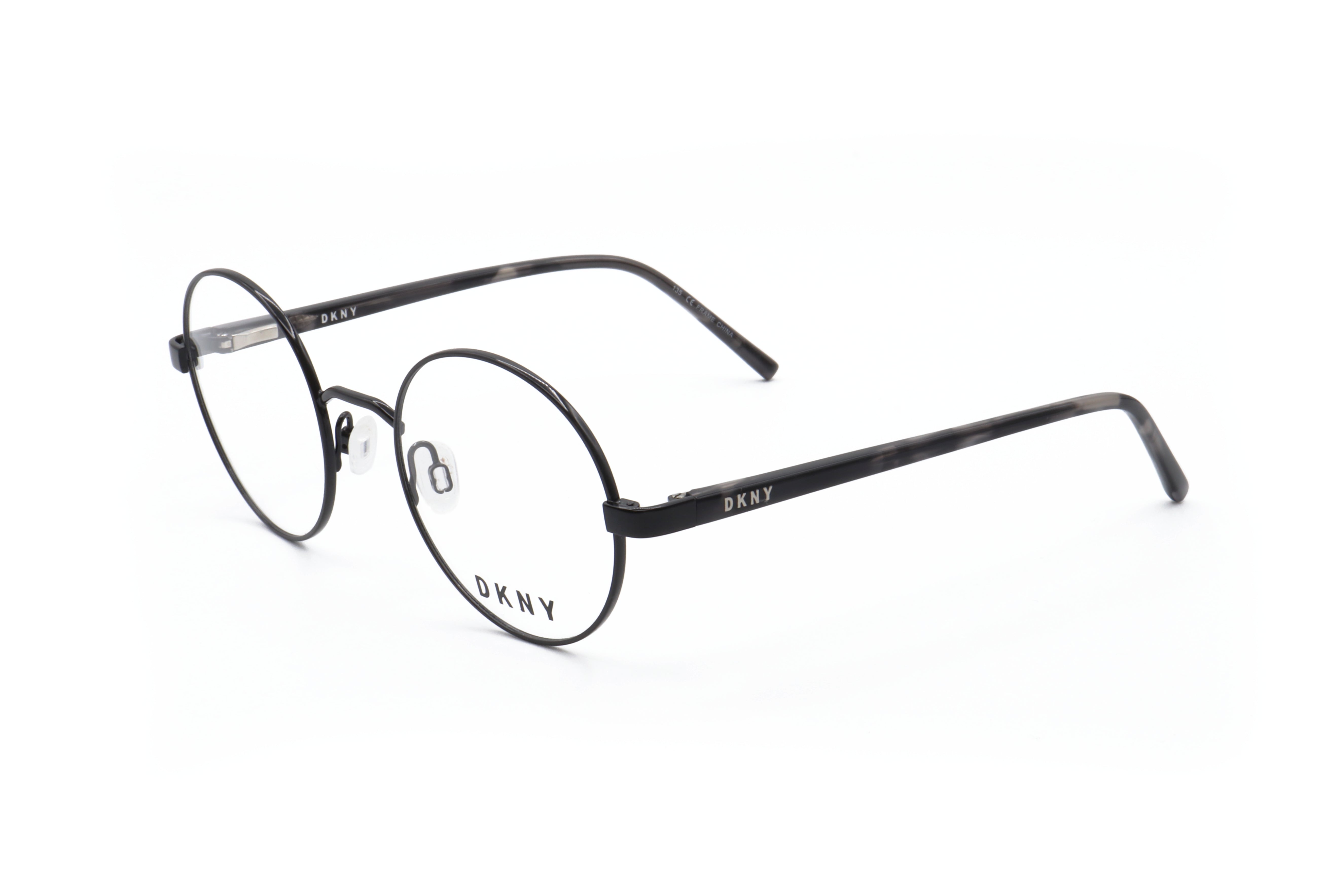 Preloved - Dkny DK300300149 Round Metal Frame Eyeglasses — Black by Preloved - Dkny