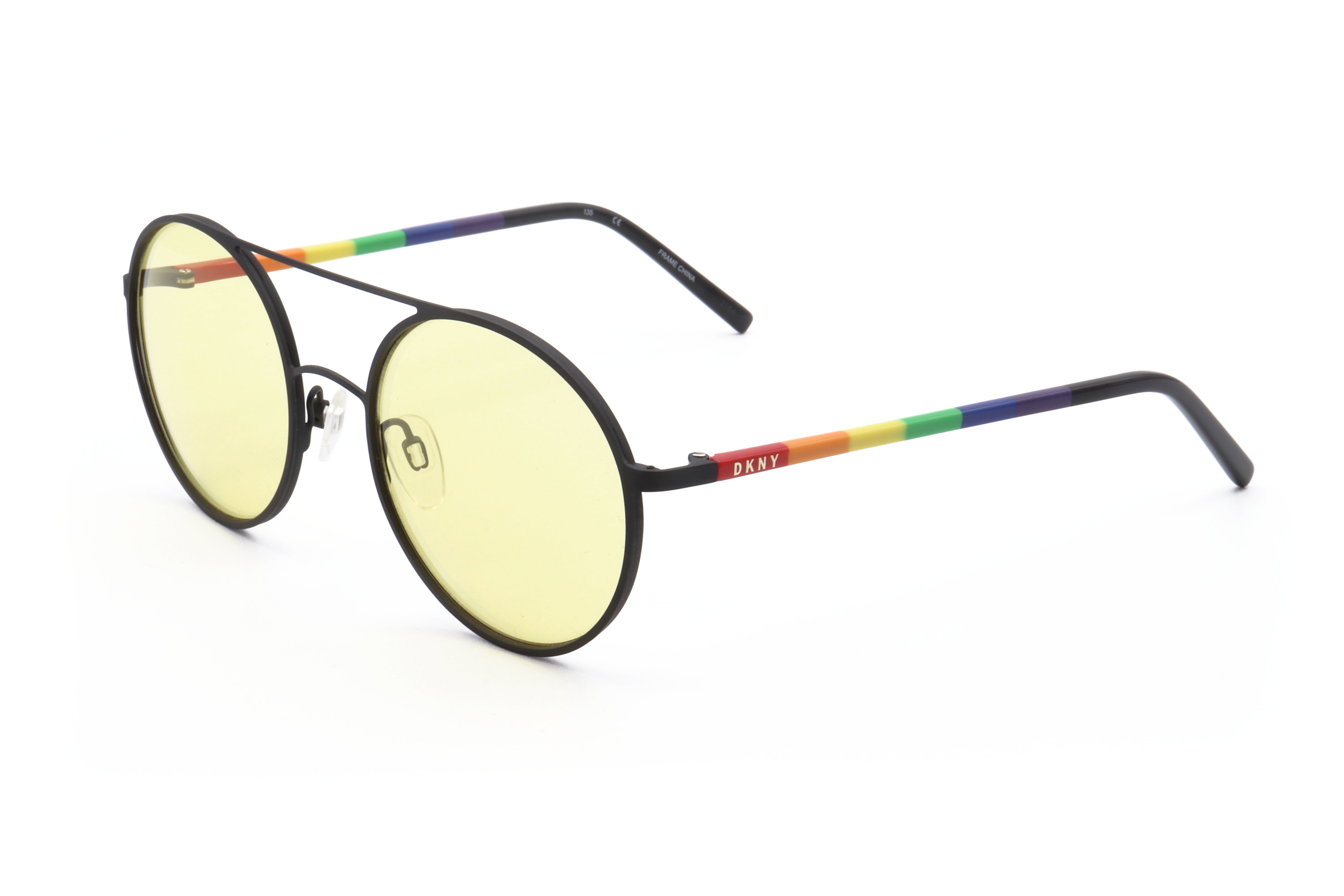 Preloved - Dkny DK300S00052 Round-Frame Pride Sunglasses — Black by Preloved - Dkny