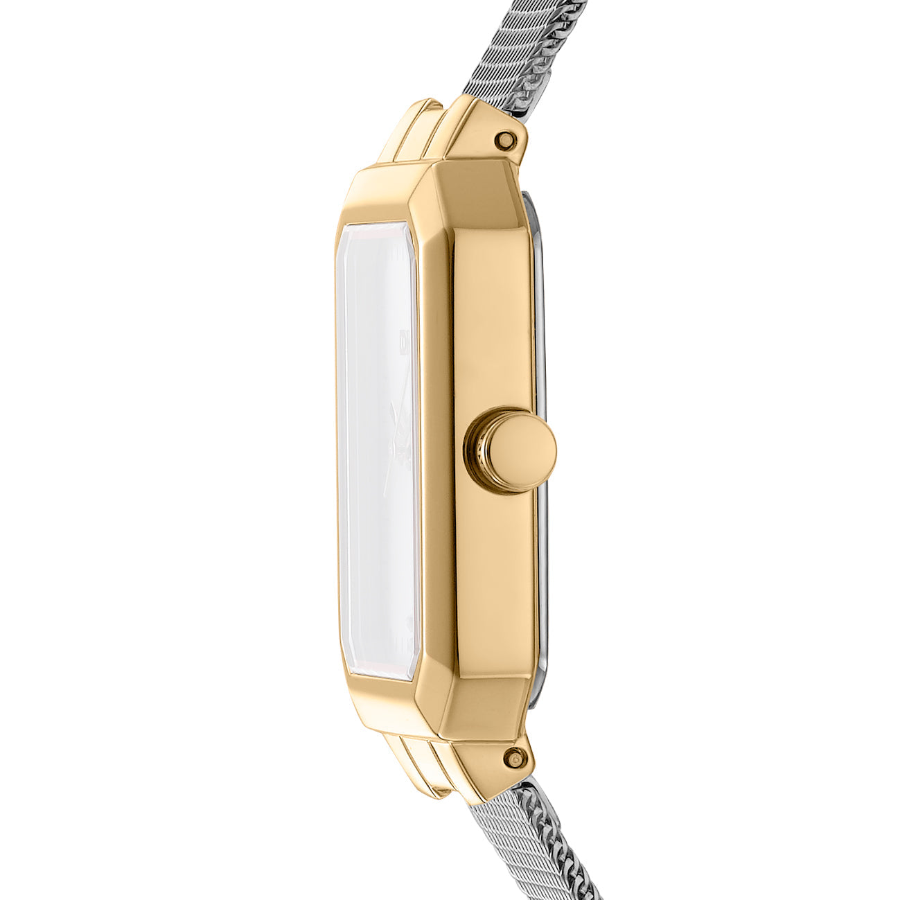 Preloved - Dkny Rectangular Quartz Watch — Gold, view 3