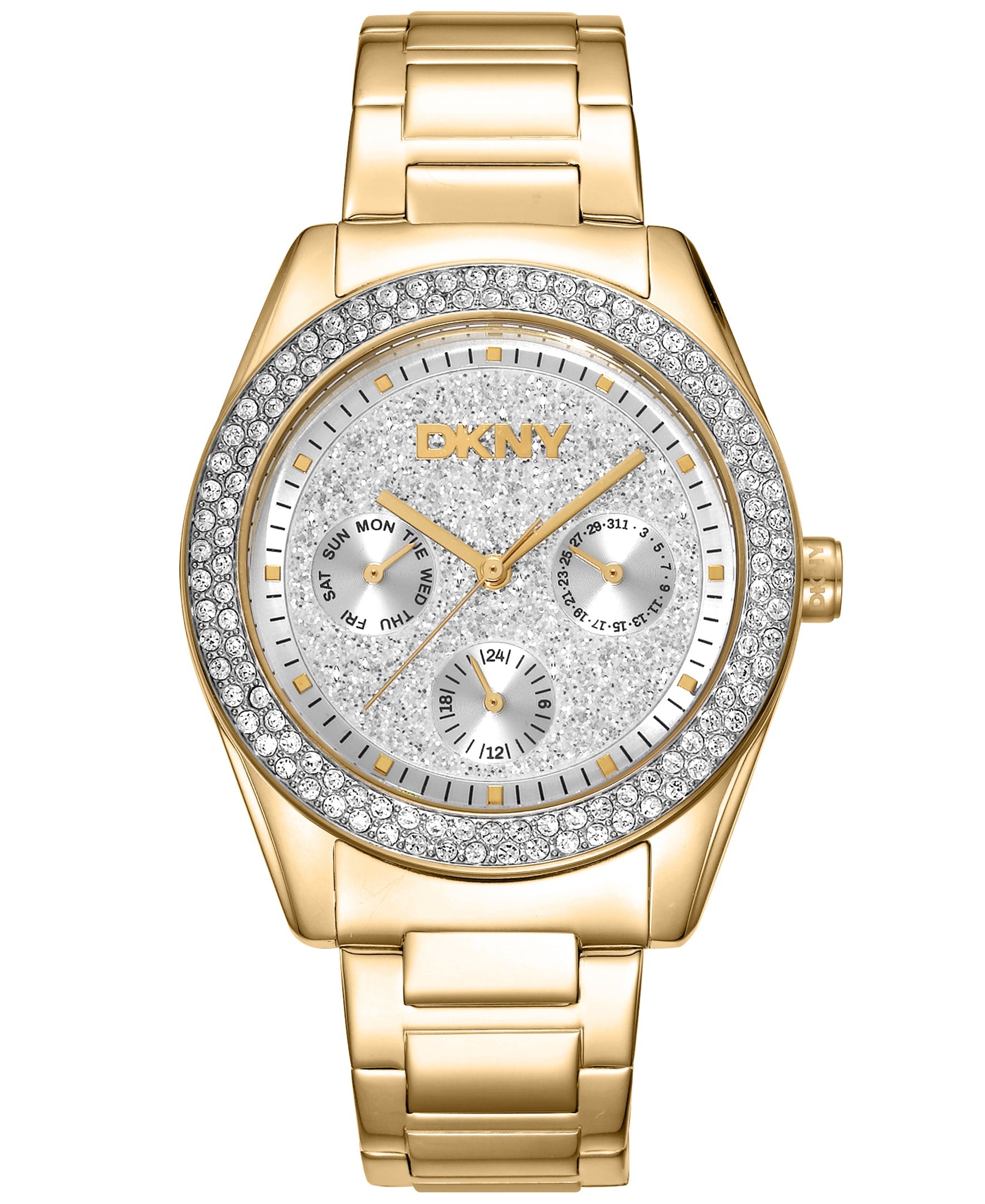 Preloved - Dkny Crystal-Embellished Quartz Watch — Gold by Preloved - Dkny