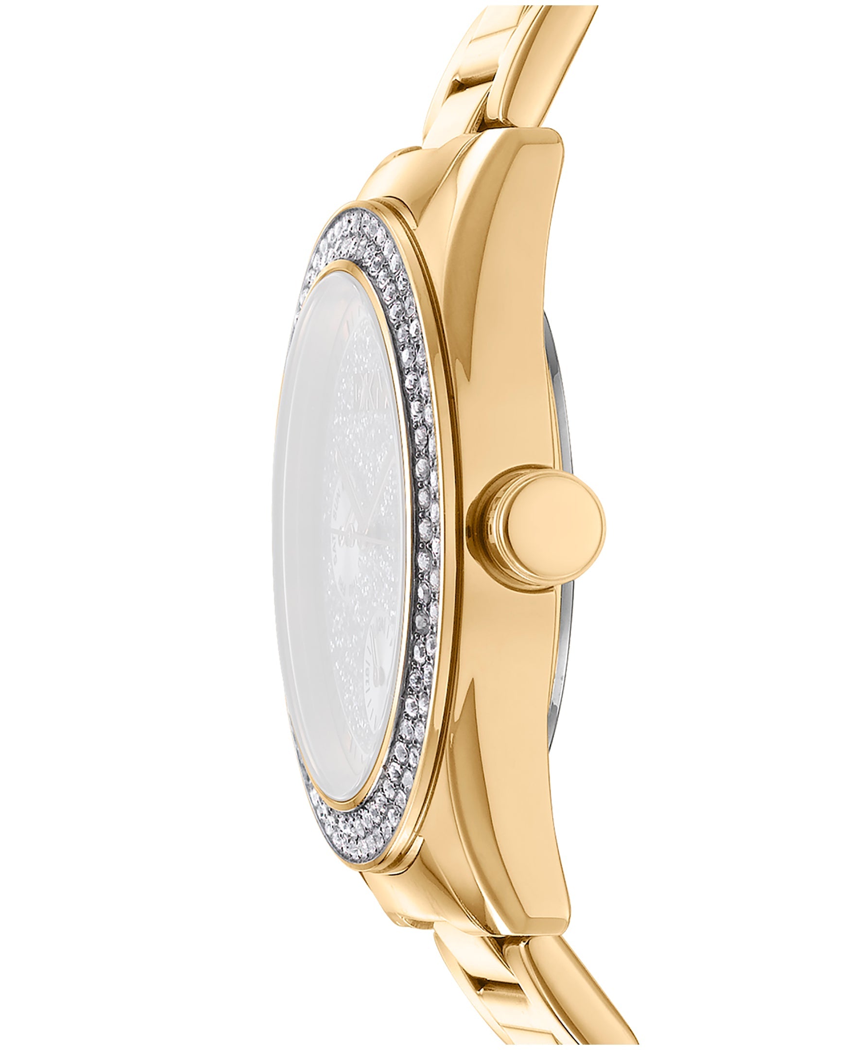 Preloved - Dkny Crystal-Embellished Quartz Watch — Gold, view 3