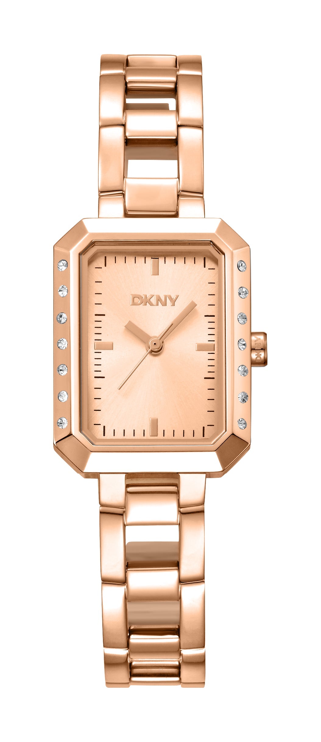 Preloved - Dkny Crystal-Set Rectangular Watch — Rose gold by Preloved - Dkny