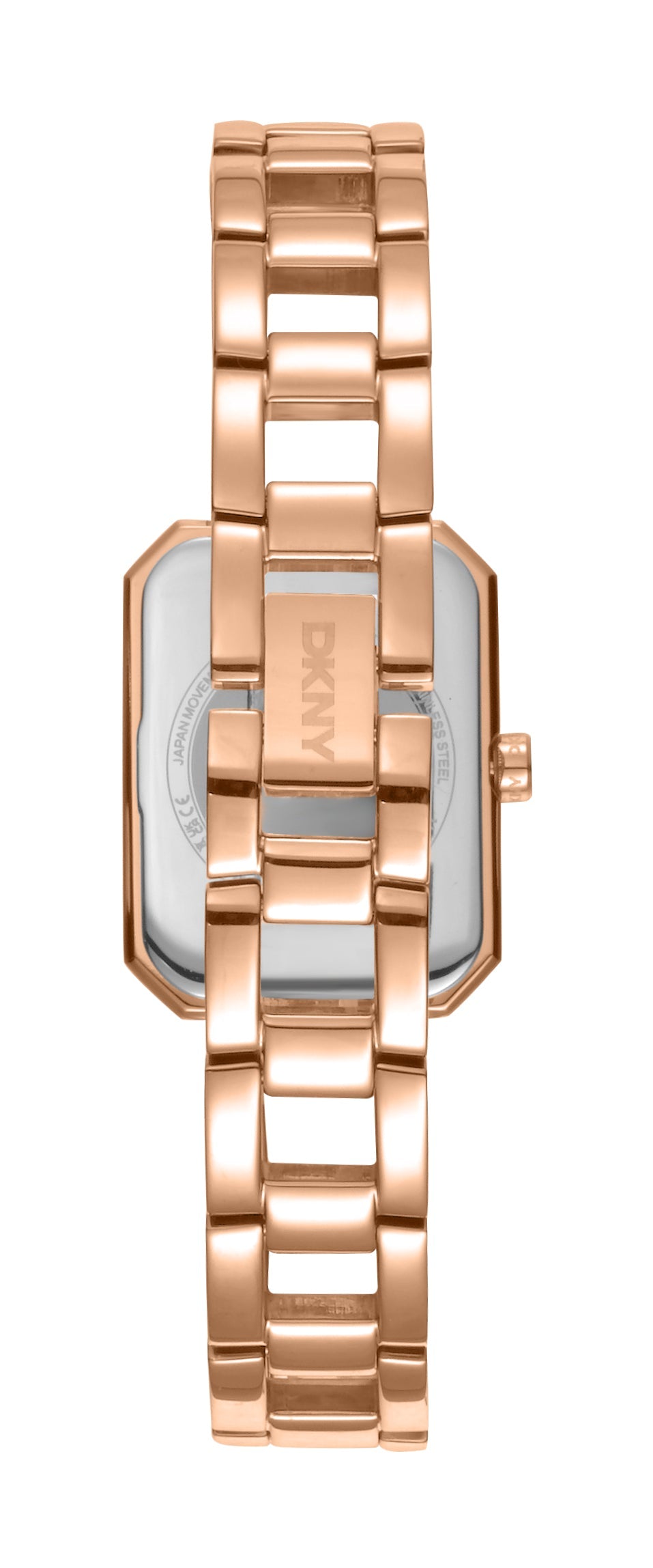 Preloved - Dkny Crystal-Set Rectangular Watch — Rose gold, view 2