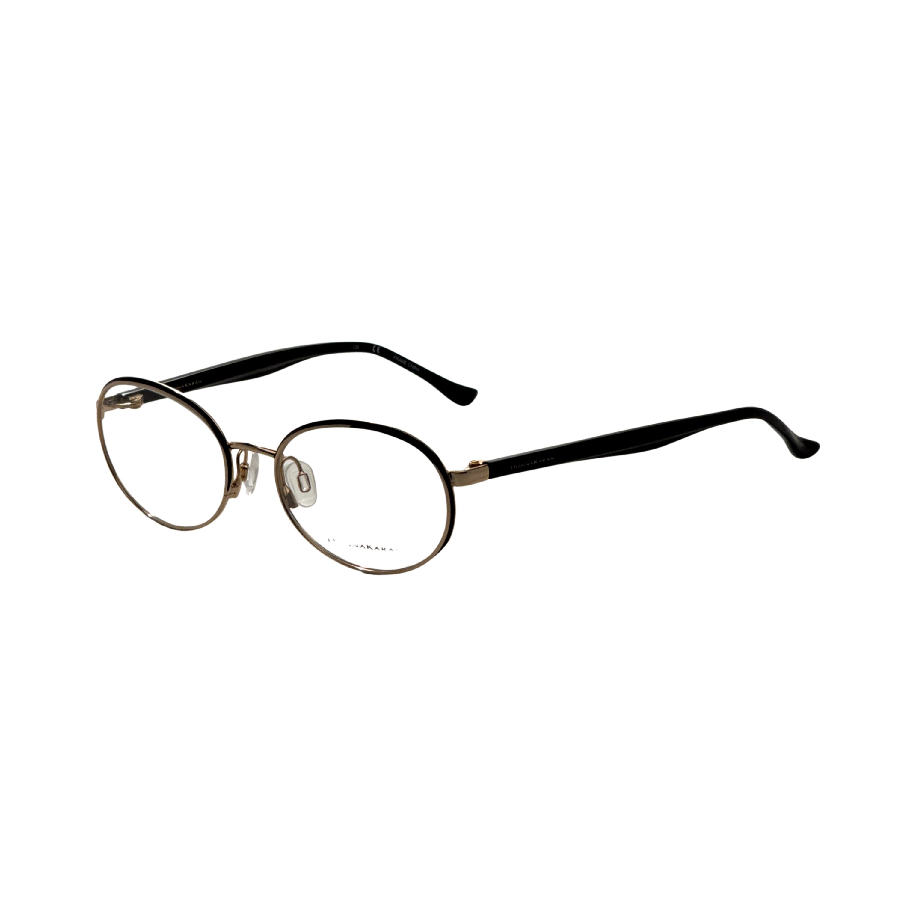 Preloved - Donna Karan DO3001033 Metal Oval Eyeglasses — Gray by Preloved - Donna Karan