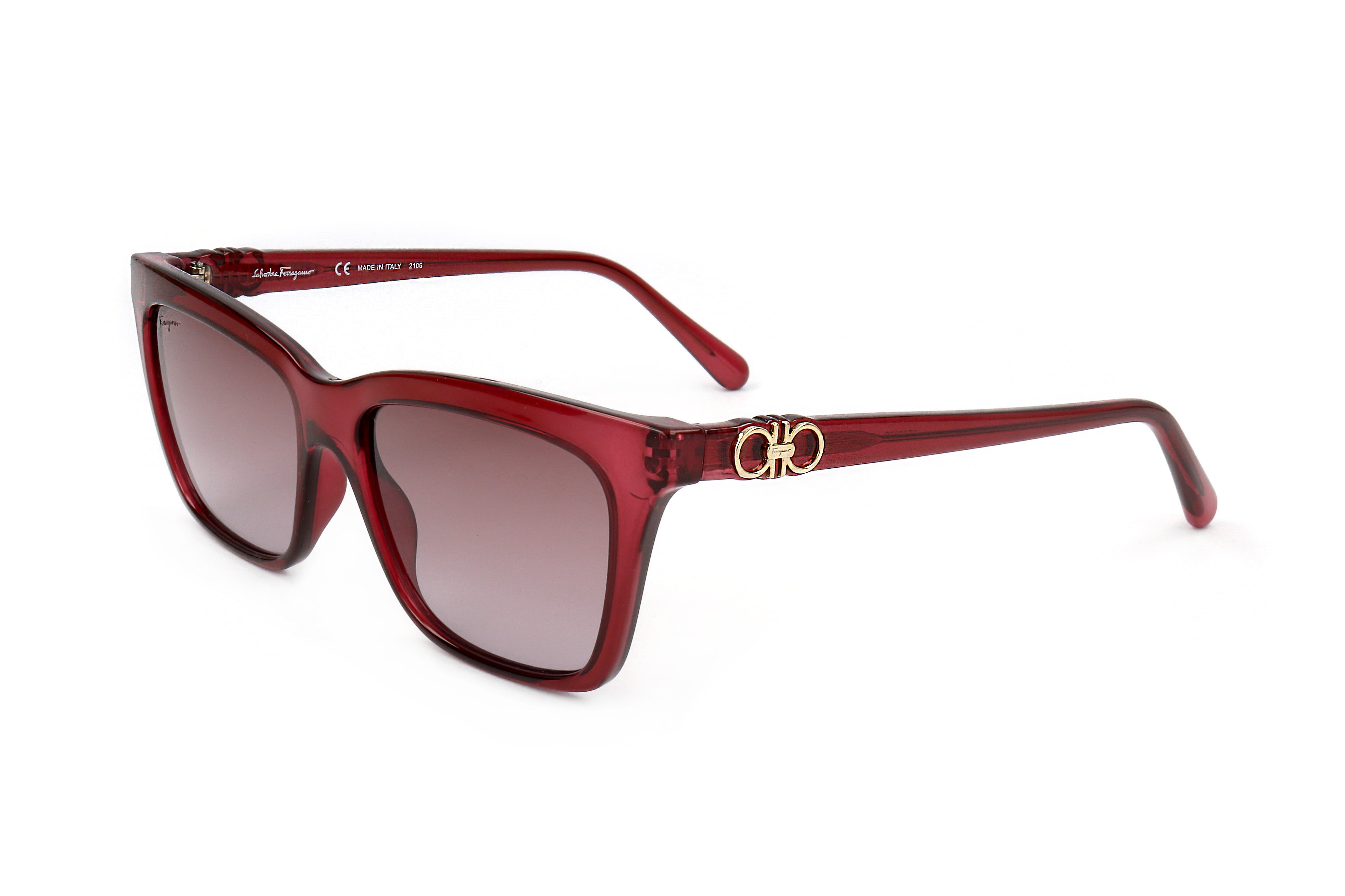 Preloved - Ferragamo SF1027S65555 Crystal Wine Sunglasses — Wine by Preloved - Ferragamo