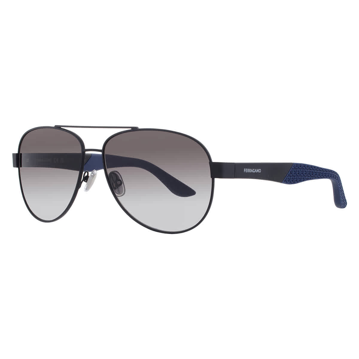 Preloved - Ferragamo SF275SN00262 Gradient Aviator Sunglasses — Black by Preloved - Ferragamo