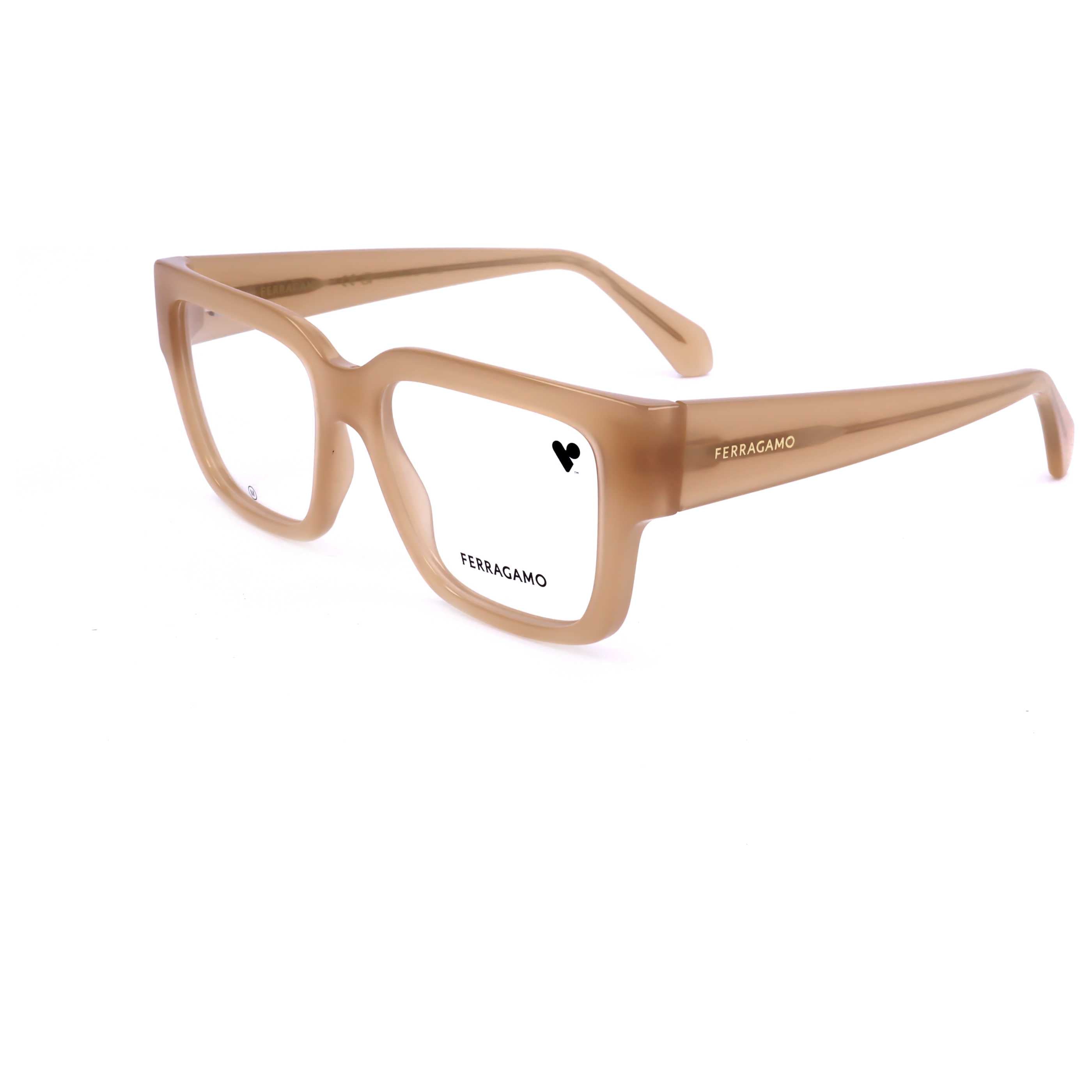 Preloved - Ferragamo SF297570853 Square Acetate Eyeglasses — Honey by Preloved - Ferragamo