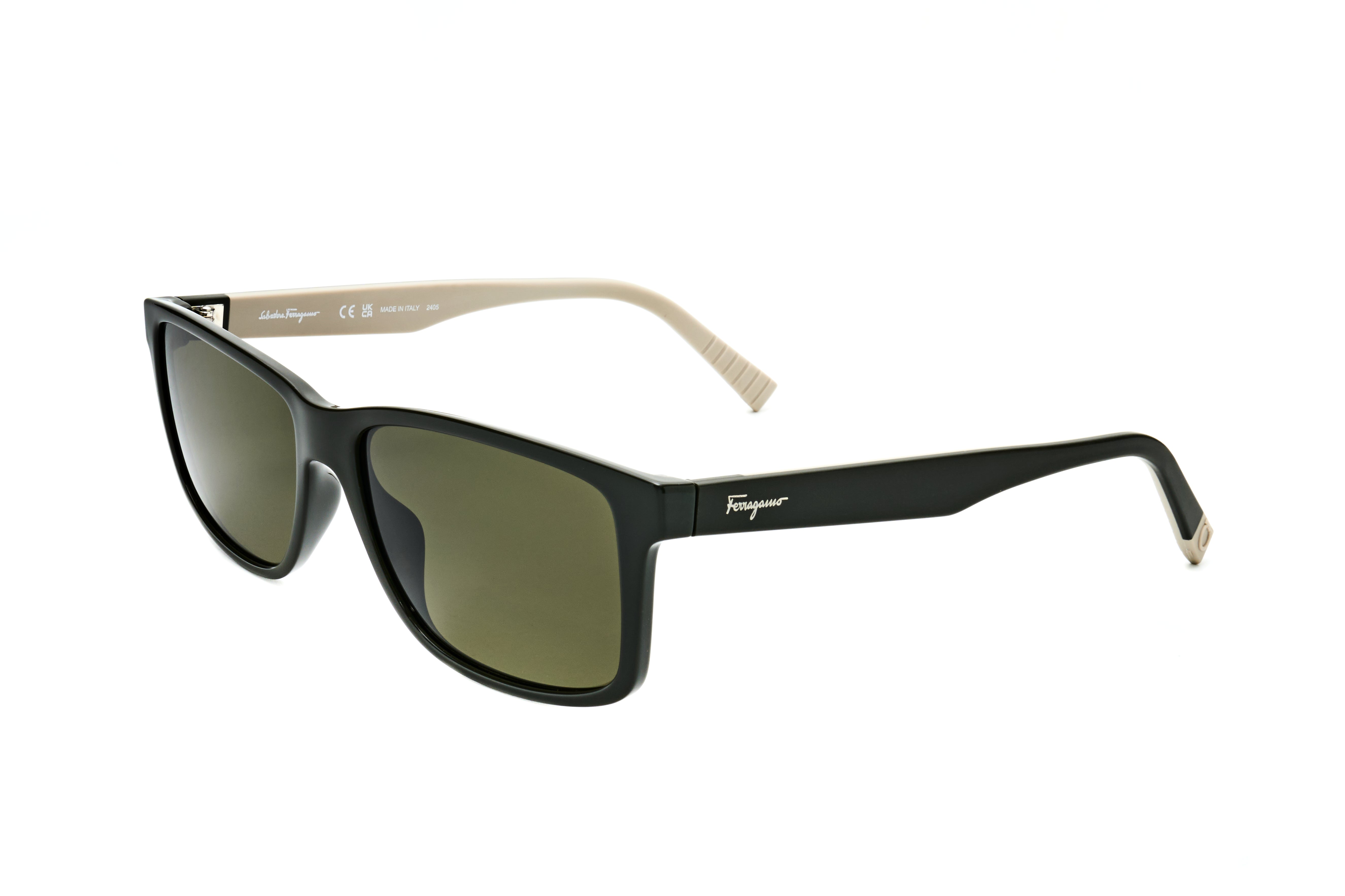 Preloved - Ferragamo SF938S33857 Acetate Frame Sunglasses — Black by Preloved - Ferragamo