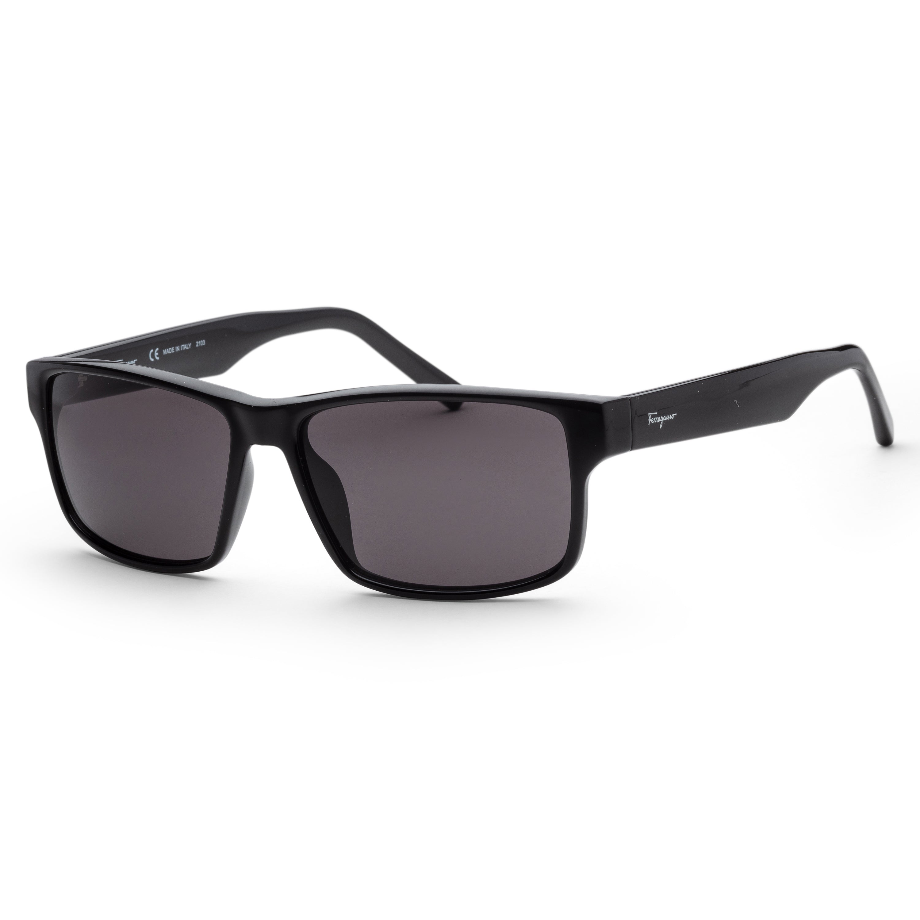 Preloved - Ferragamo SF960S001 Rectangle Frame Sunglasses — Black by Preloved - Ferragamo