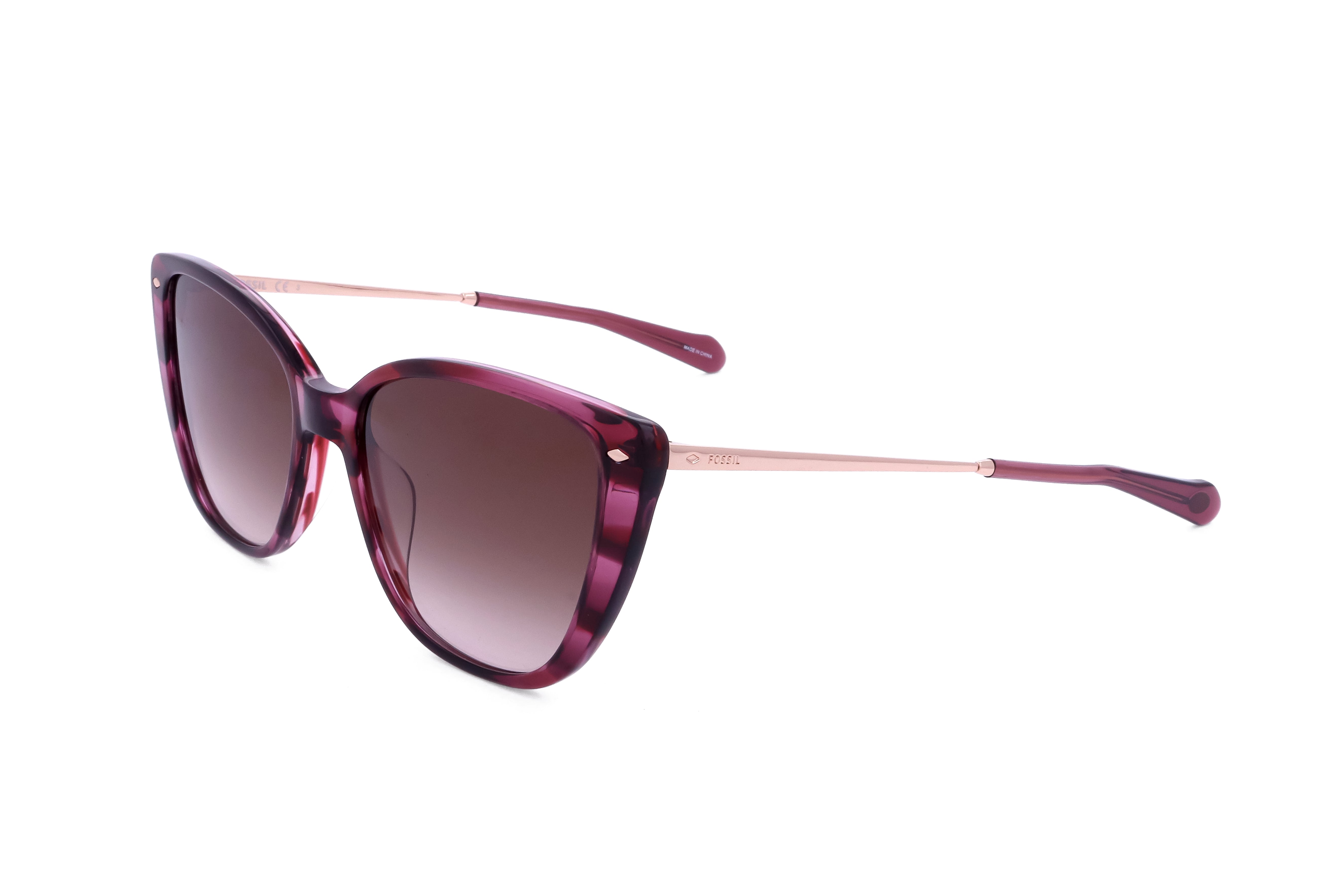 Preloved - Fossil FOS2101GSLHF54 Cat-Eye Sunglasses — Burgundy by Preloved - Fossil