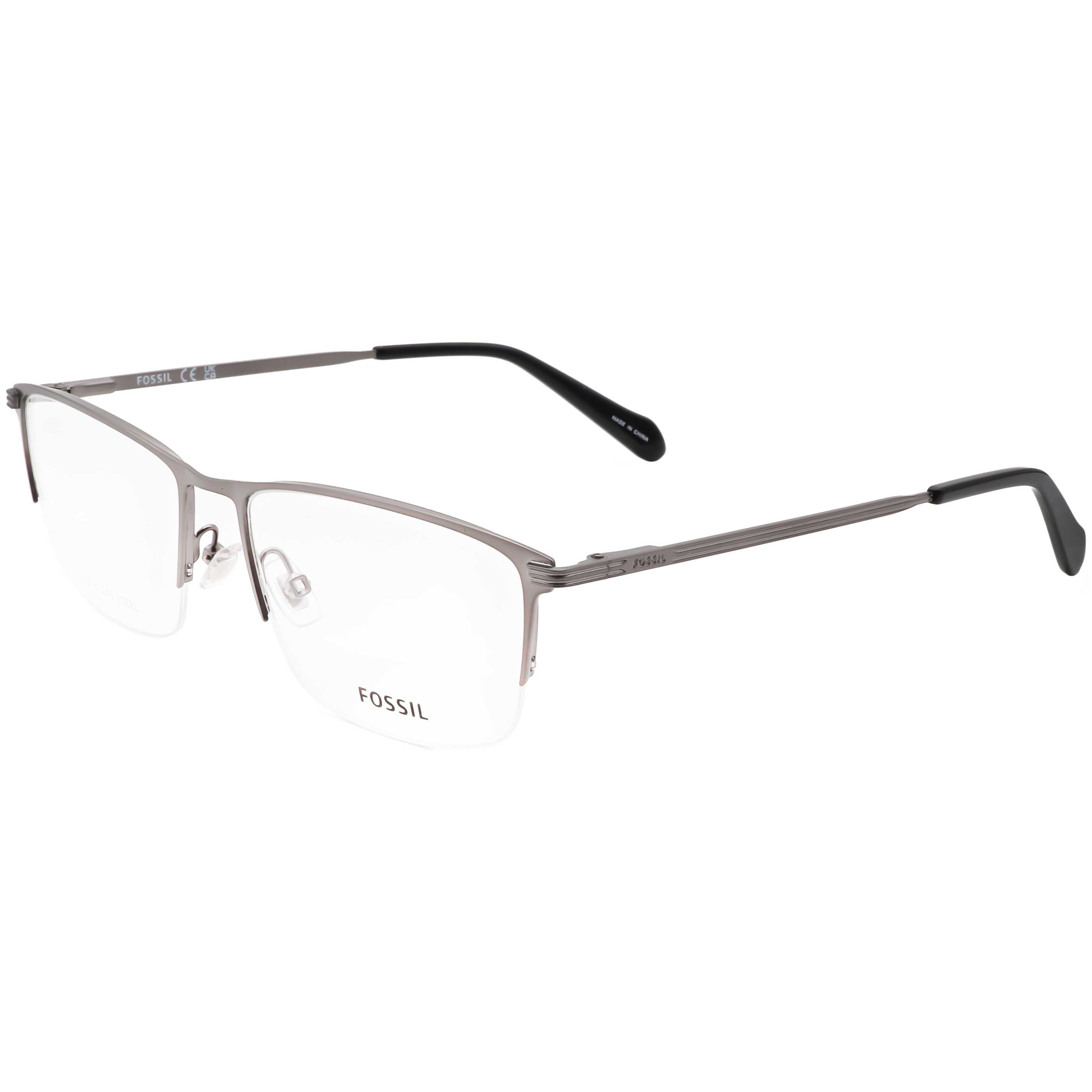 Preloved - Fossil FOS7161GR8056 Metal Rectangle Eyeglasses — Gray by Preloved - Fossil