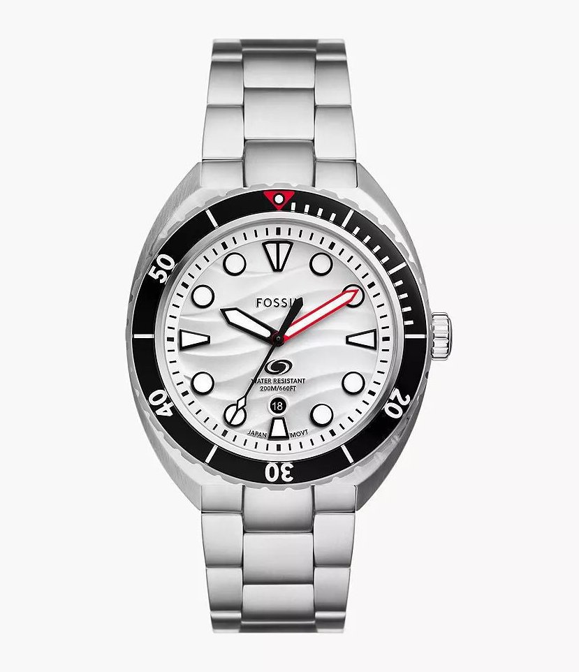 Preloved - Fossil Breaker Watch — Silver by Preloved - Fossil