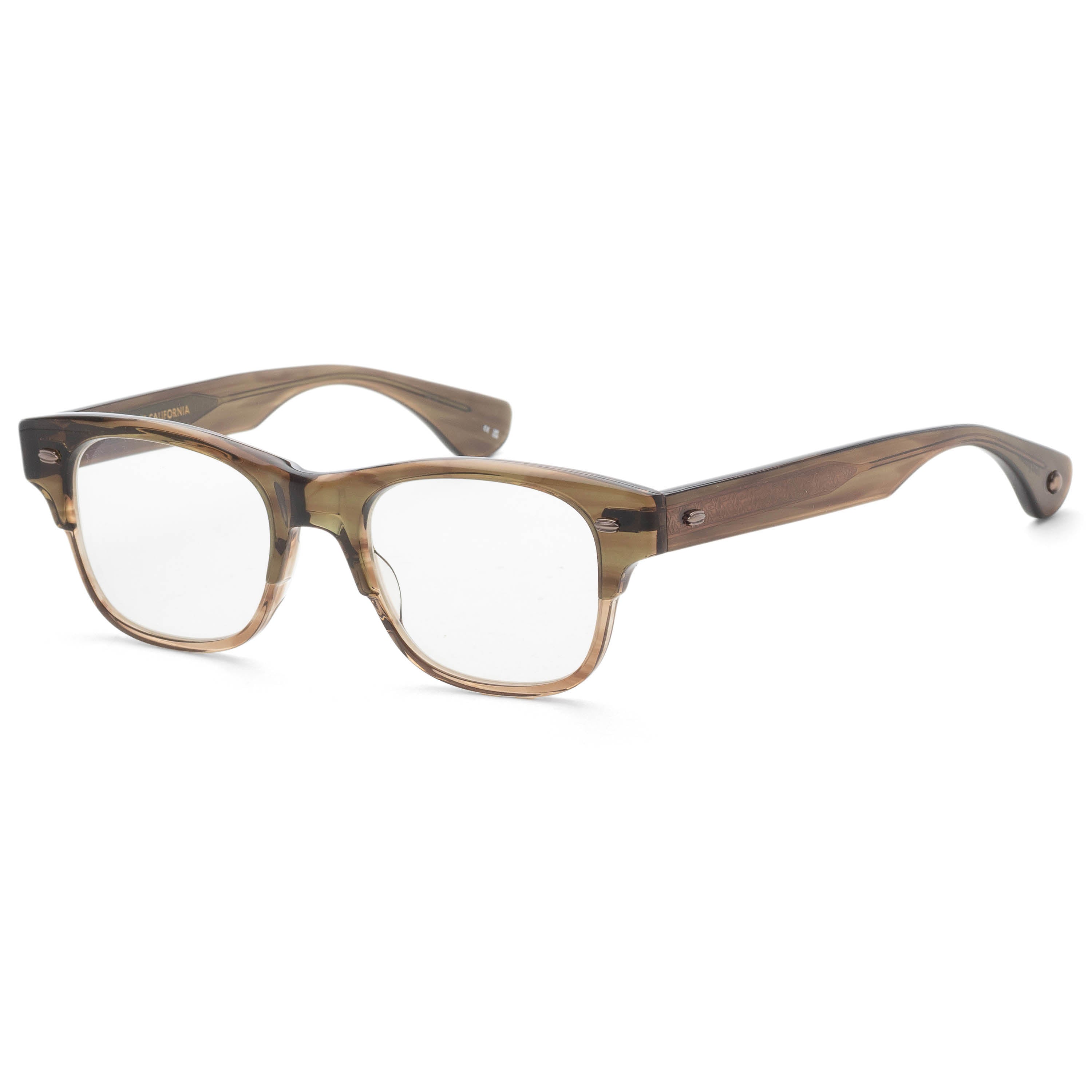 Preloved - Garrett Leight 112448OT Eyeglasses — Brown by Preloved - Garrett Leight
