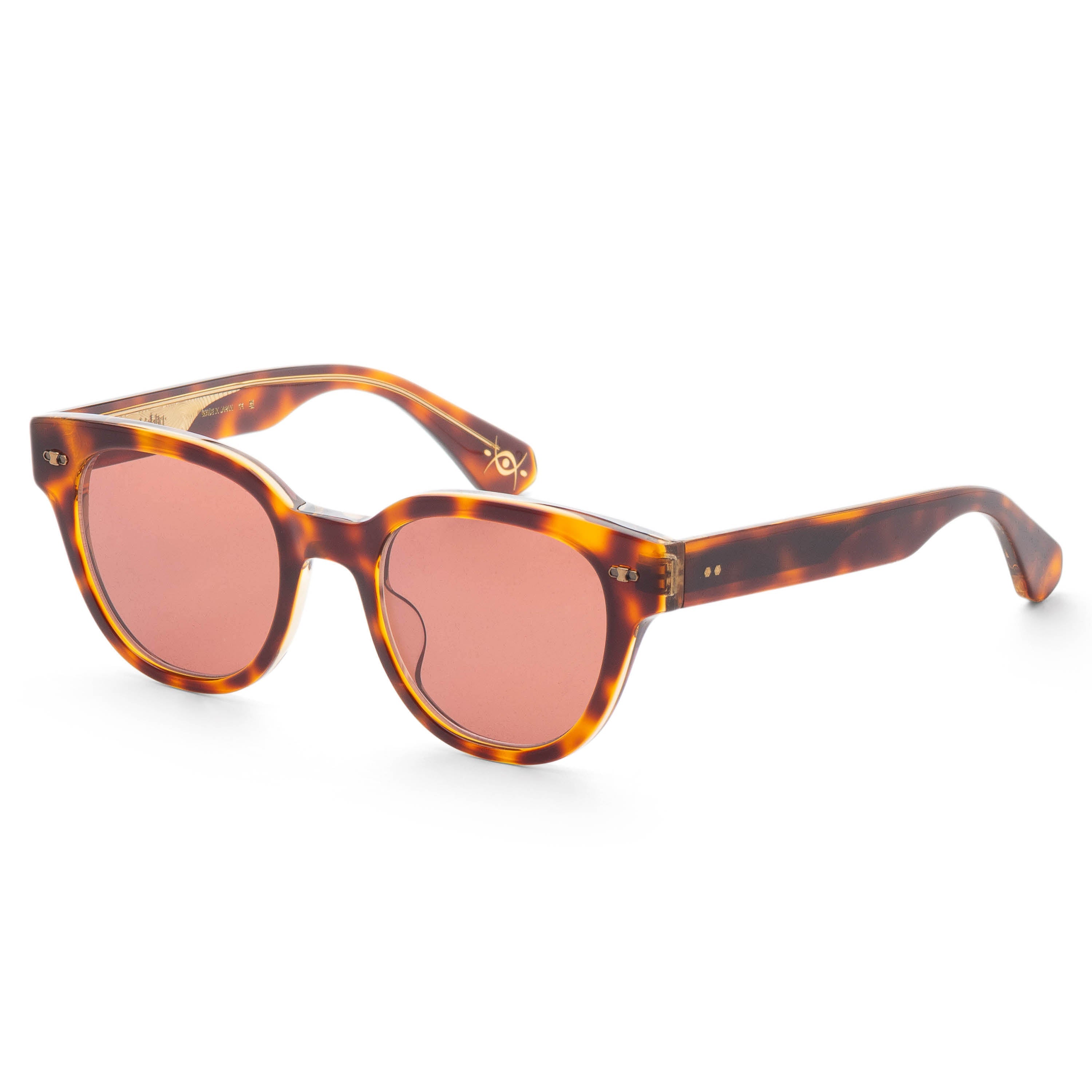 Preloved - Garrett Leight ML204748HCLATGORC Sunglasses — Brown by Preloved - Garrett Leight