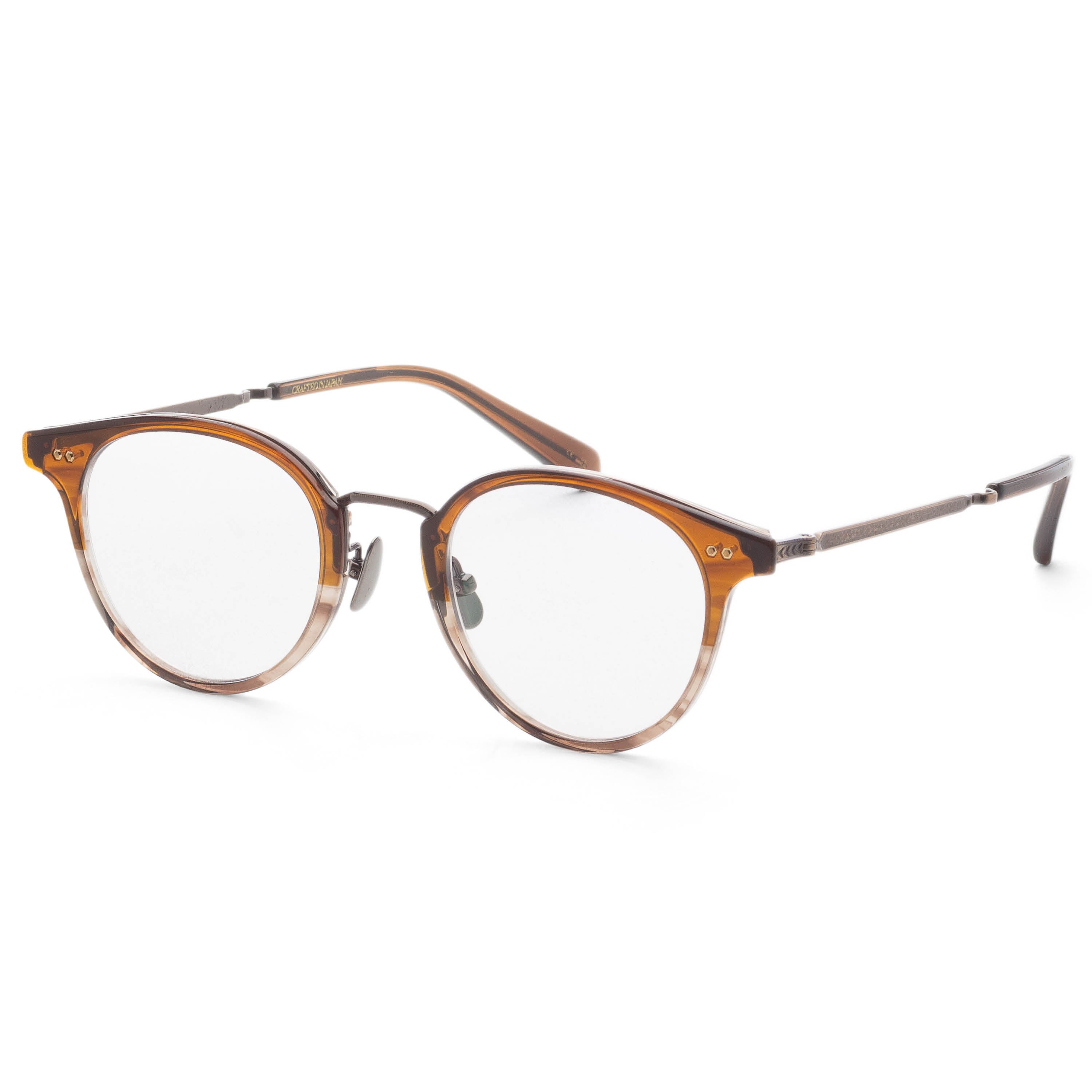Preloved - Garrett Leight ML303846MAFATG Eyeglasses — Brown by Preloved - Garrett Leight