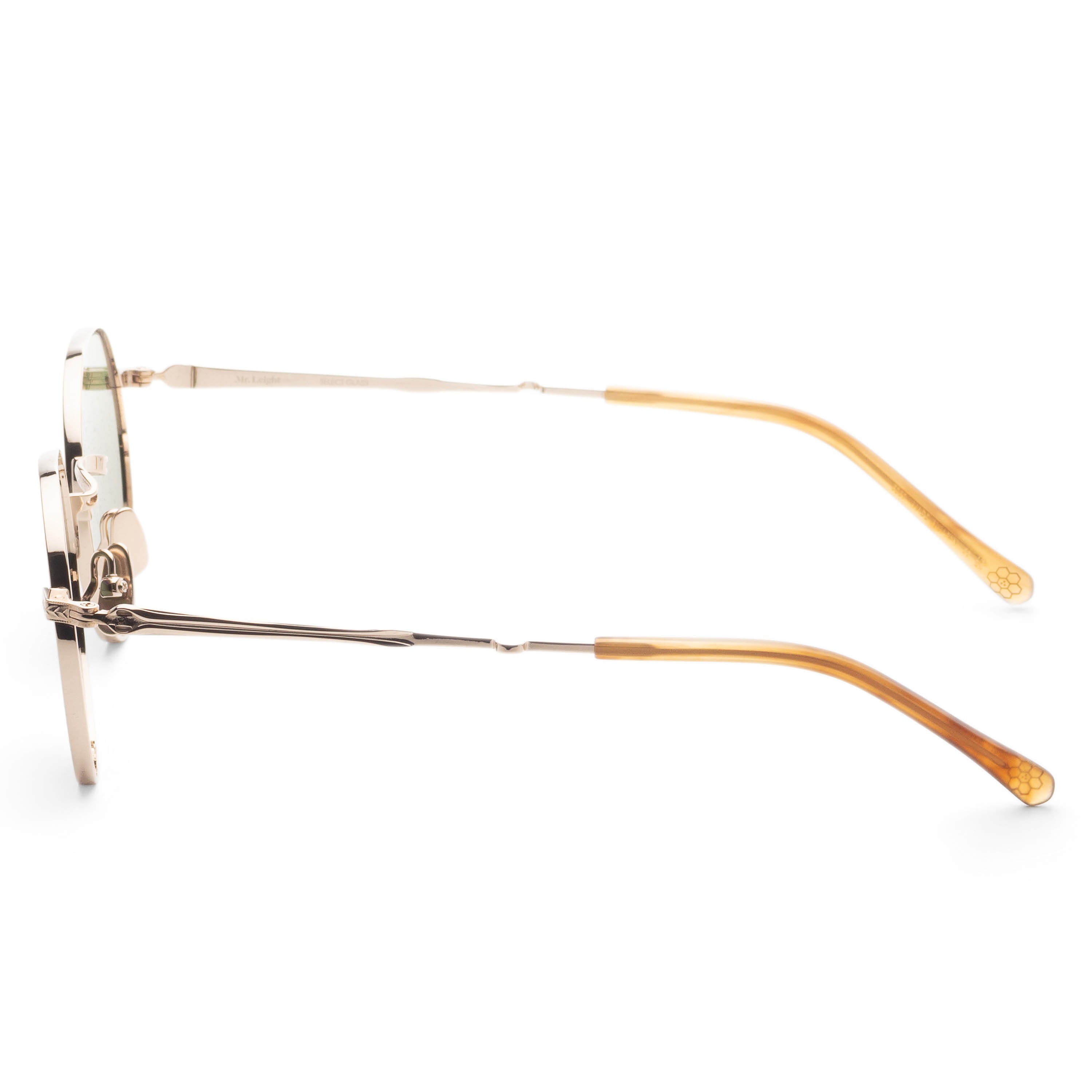 Preloved - Garrett Leight ML40334912KGMMRRYESFDMDGRN Sunglasses — Gold, view 2
