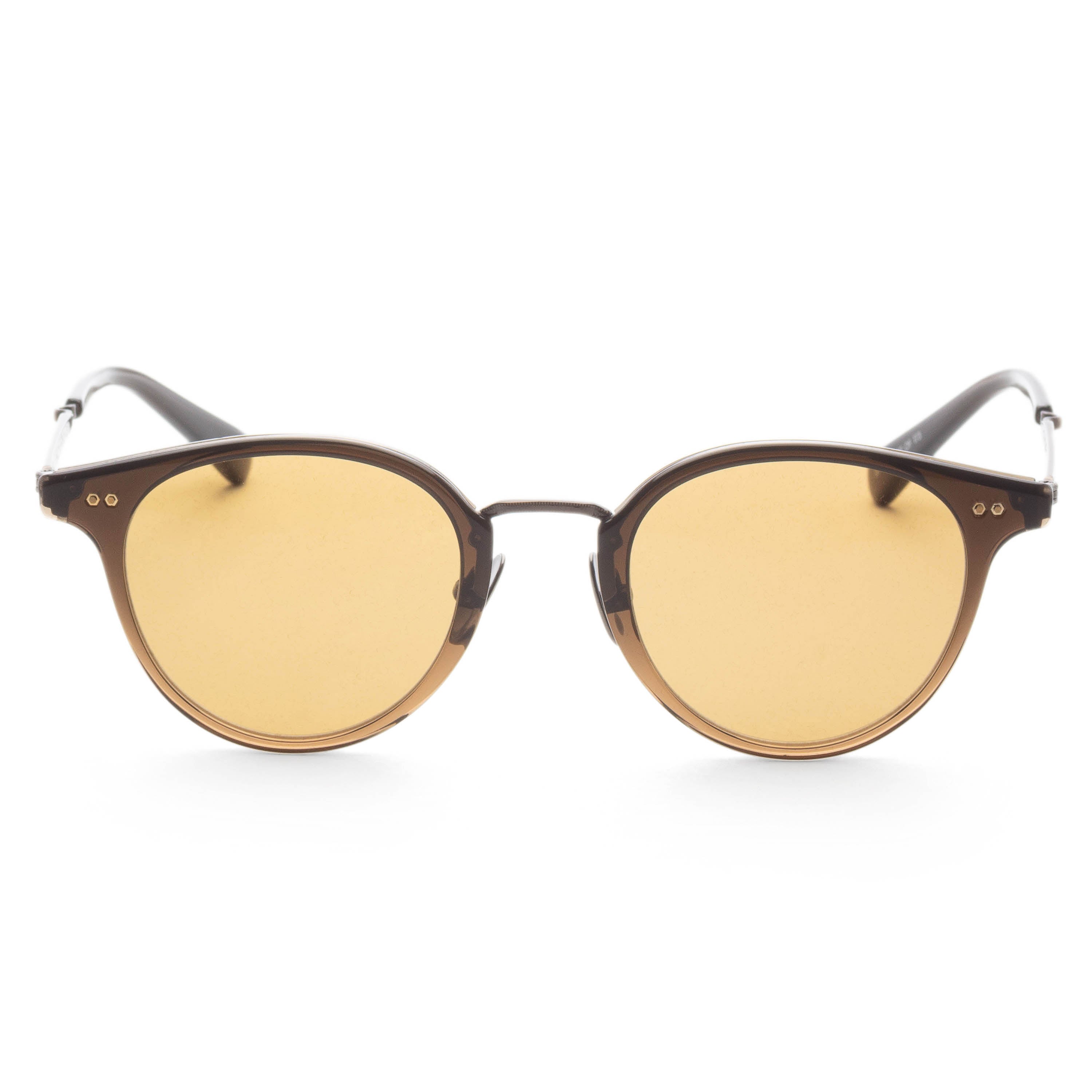 Preloved - Garrett Leight ML403846TRUFATGOLV Sunglasses — Brown, view 3