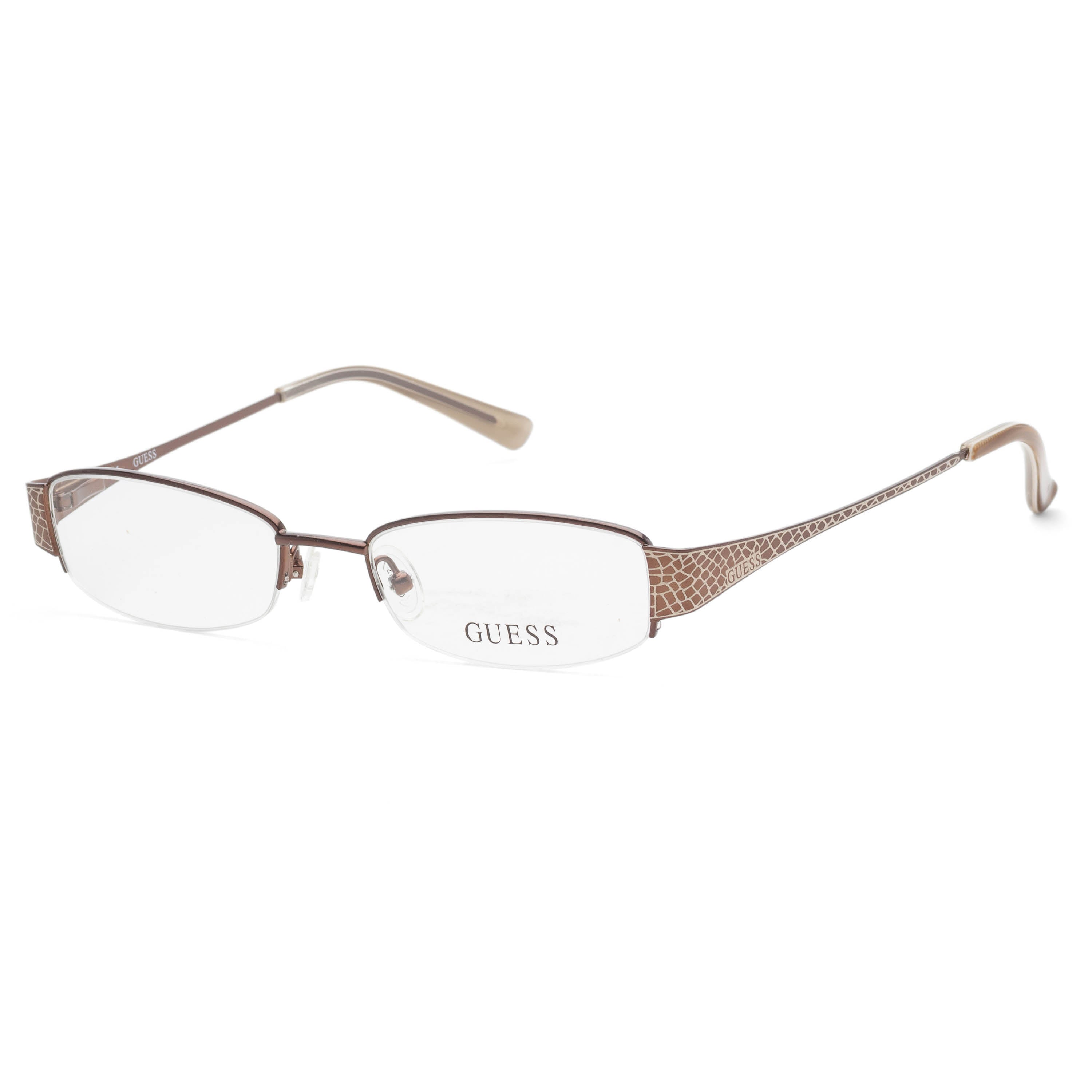 Preloved - Guess GU2270BRN51 Metal Rectangle Frame Eyeglasses — Brown by Preloved - Guess